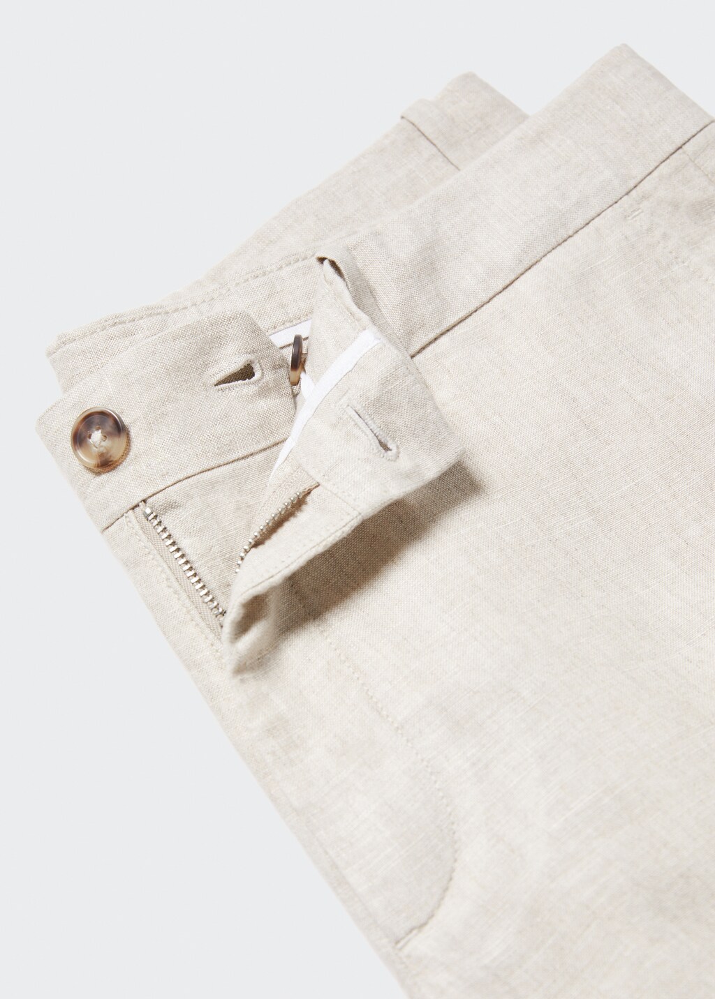 100% linen shorts - Details of the article 8