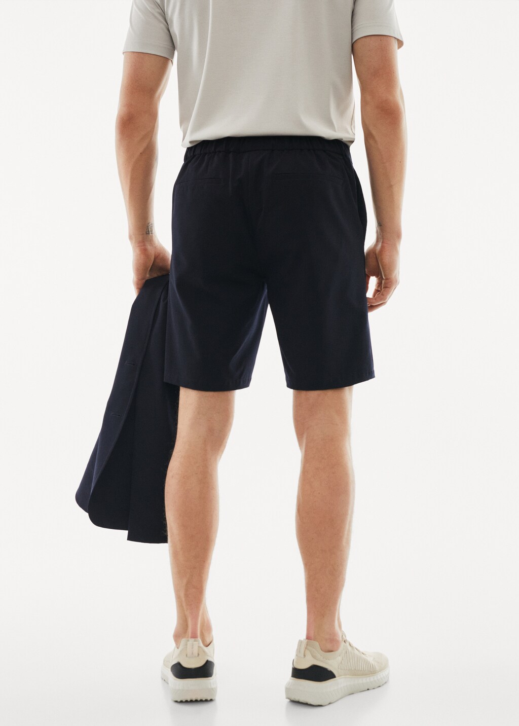 Water-repellent stretch shorts - Reverse of the article