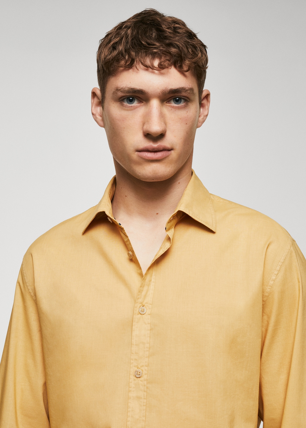 Regular-fit cotton voile shirt - Details of the article 1