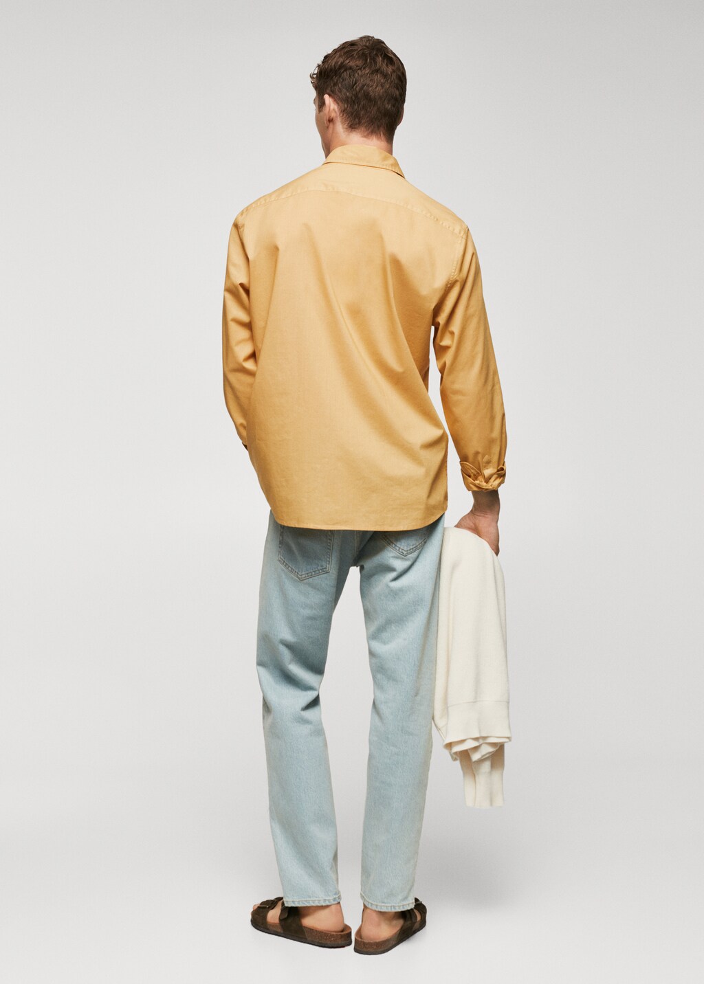 Regular-fit cotton voile shirt - Reverse of the article