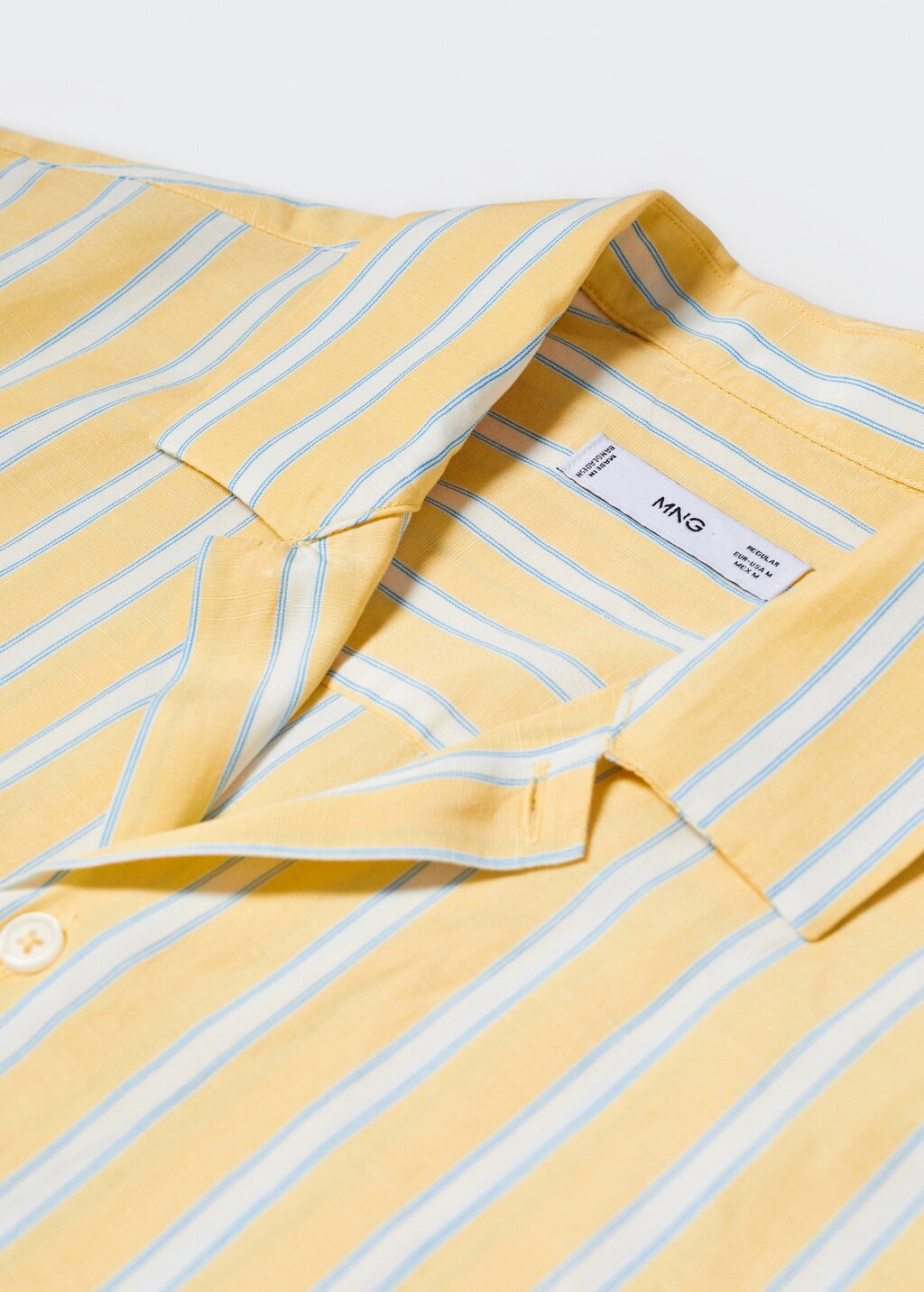 Striped cotton linen shirt - Details of the article 8