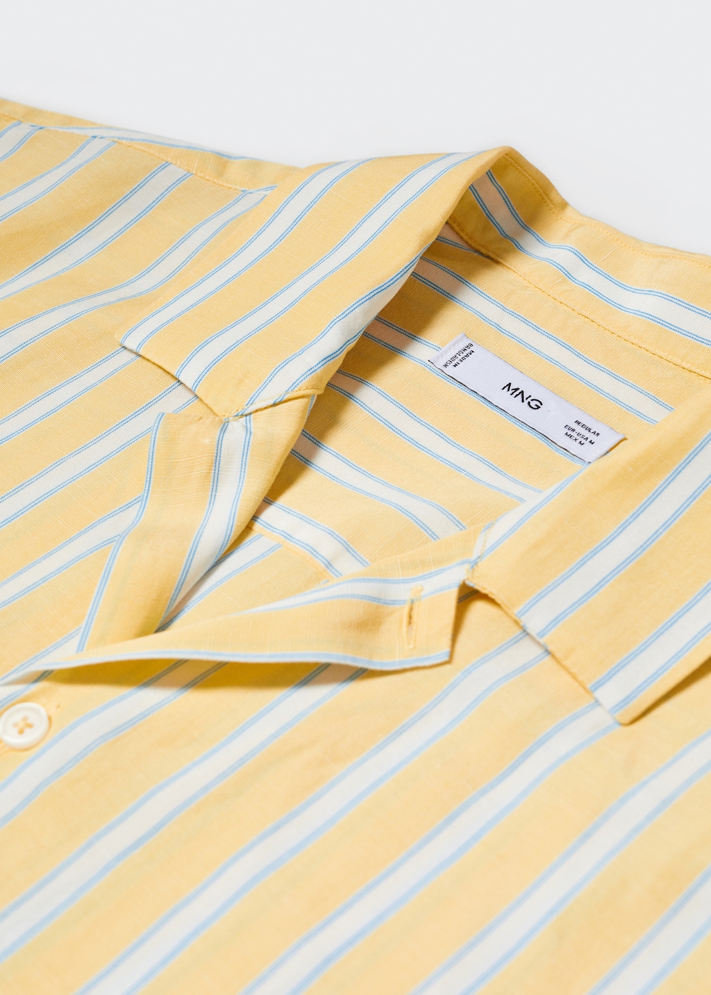 Striped cotton linen shirt - Details of the article 8