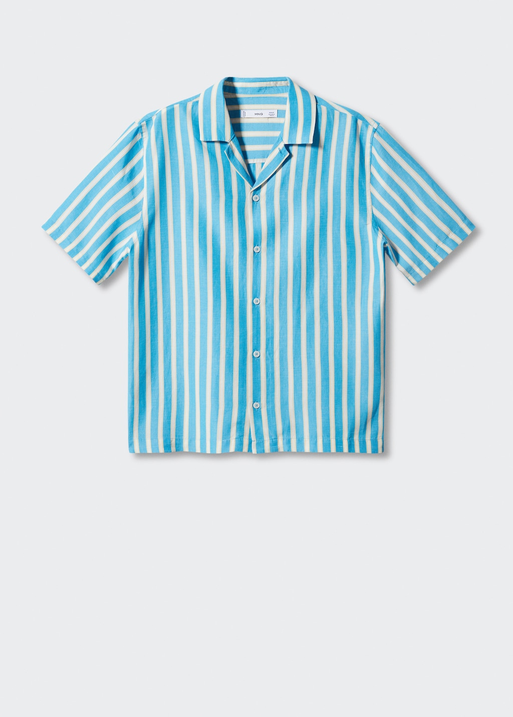 Striped cotton linen shirt - Article without model