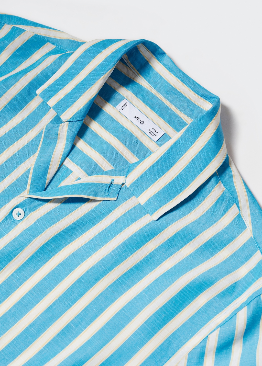 Striped cotton linen shirt - Details of the article 8