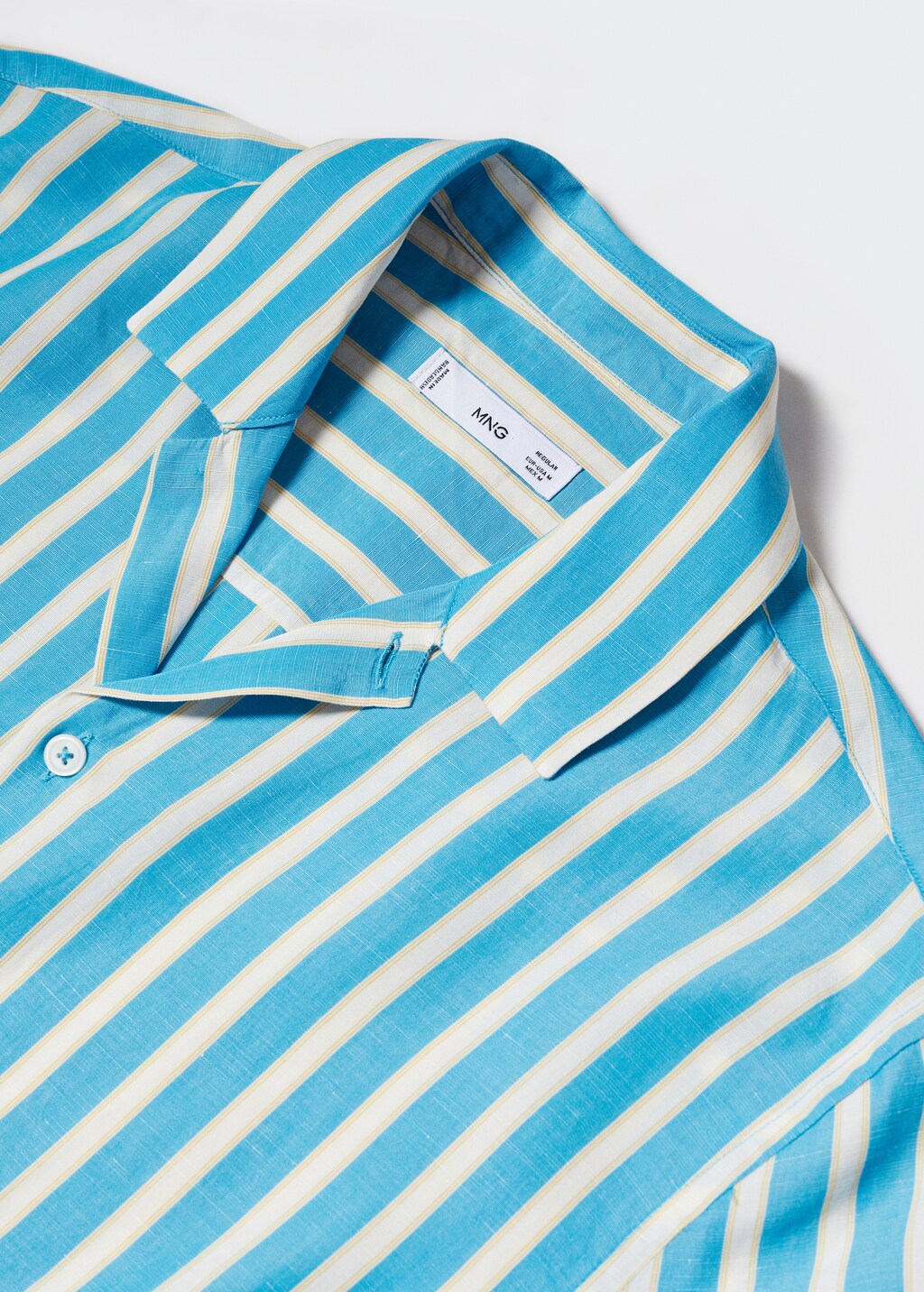 Striped cotton linen shirt - Details of the article 8