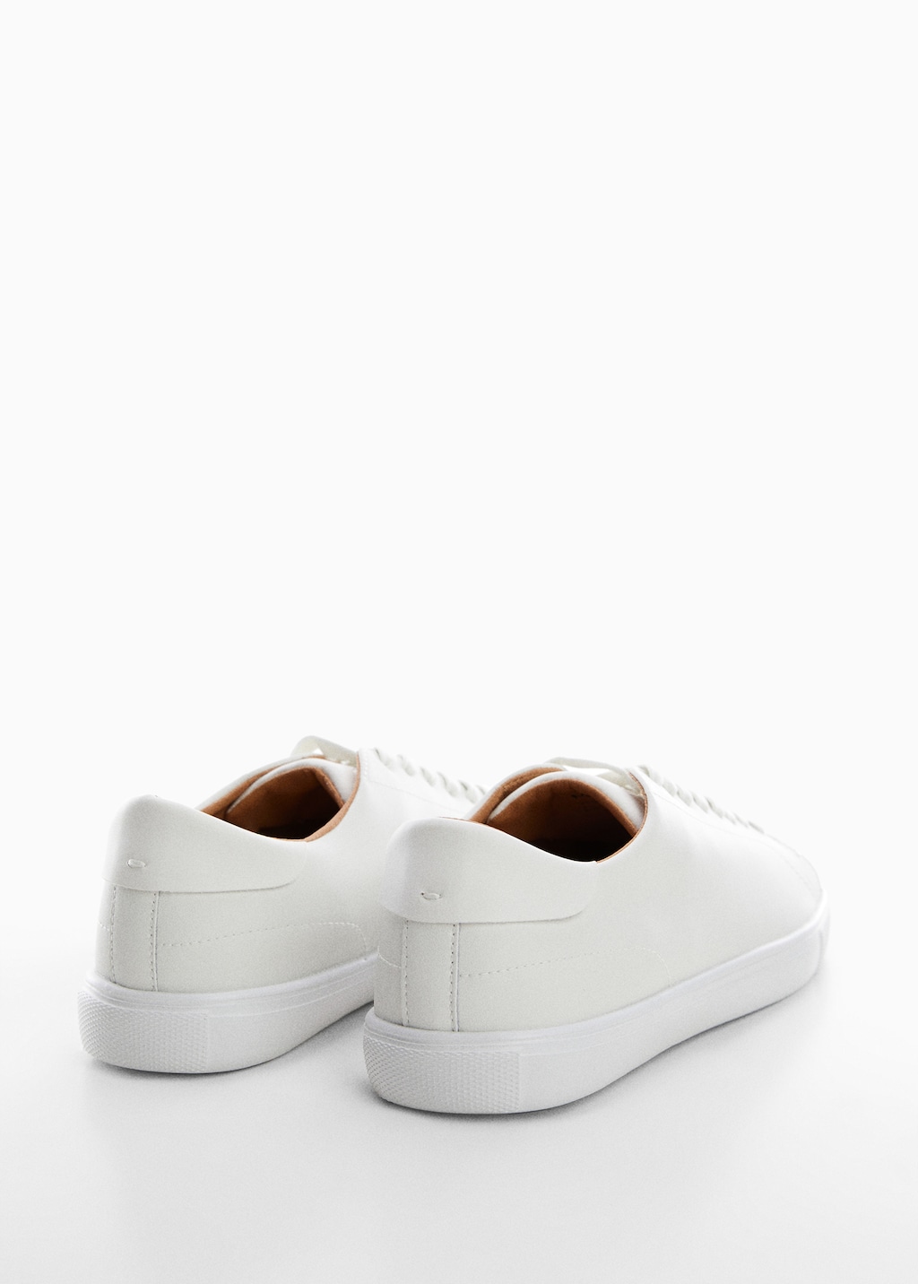 Monocoloured leather sneakers - Details of the article 1