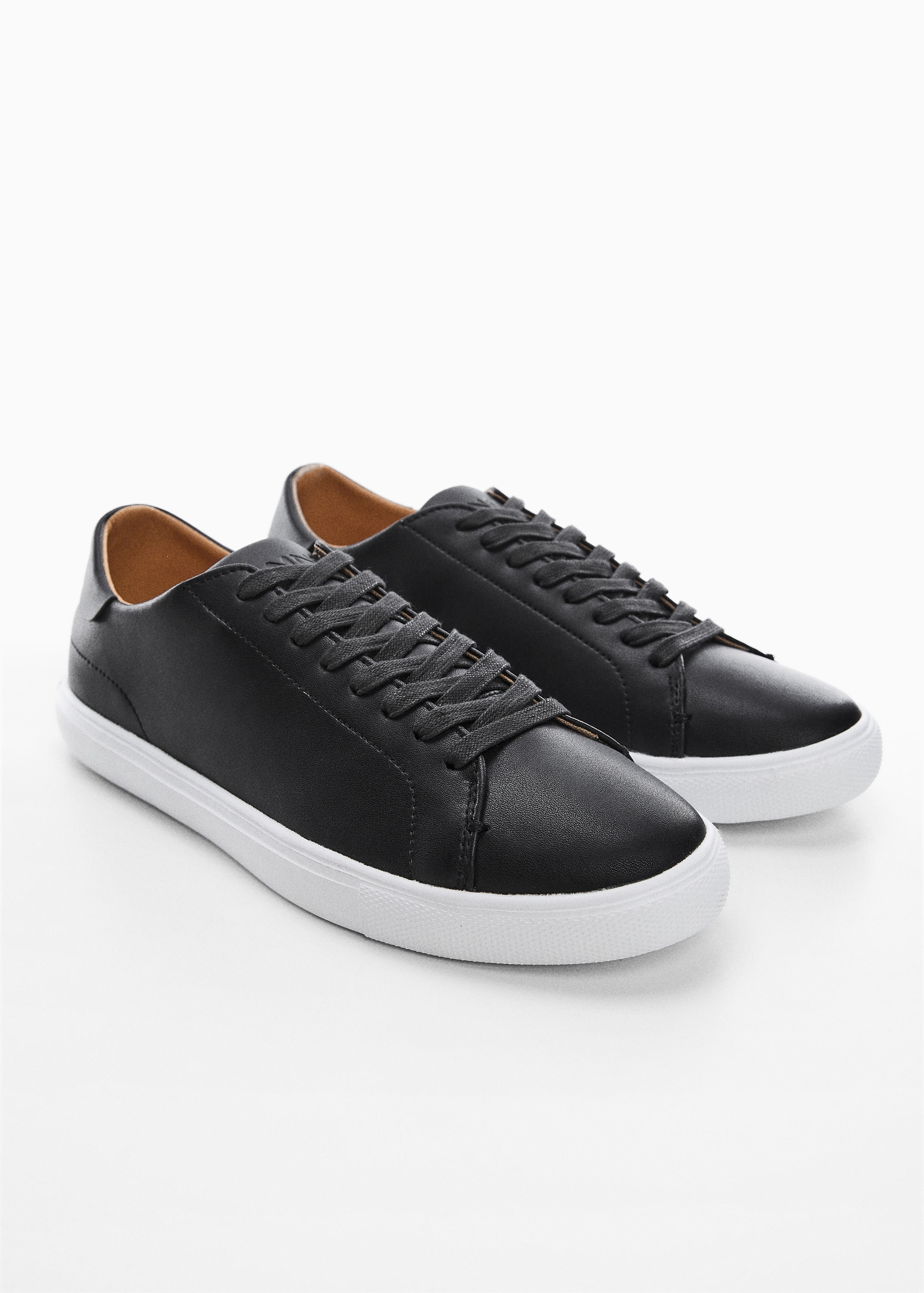 Noncolored leather sneakers - Medium plane