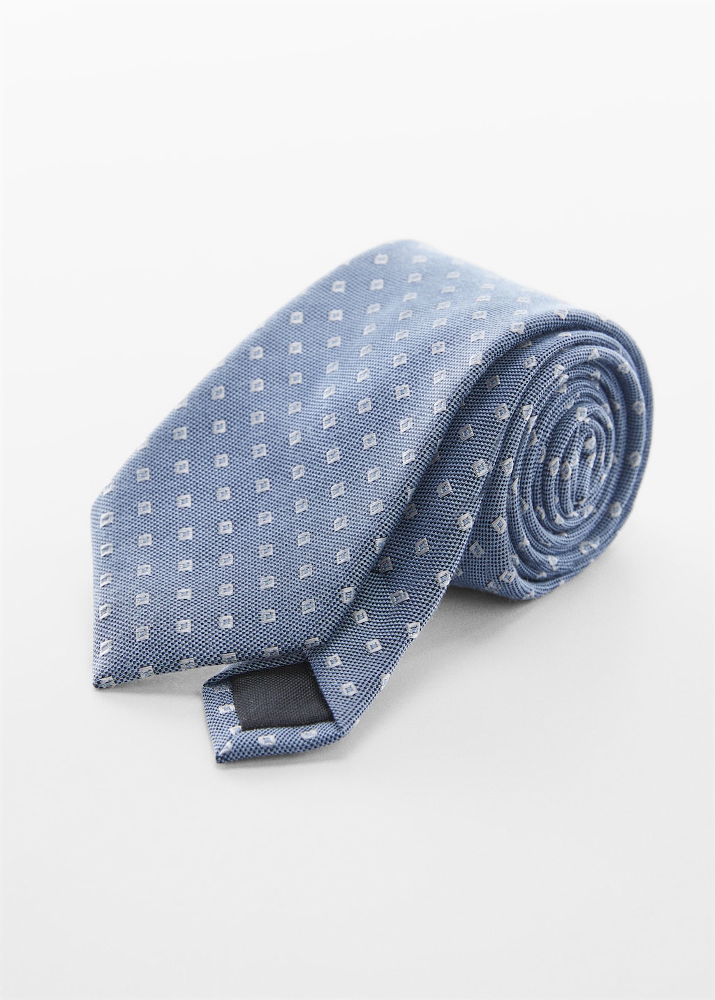 Micro-check cotton tie - Medium plane