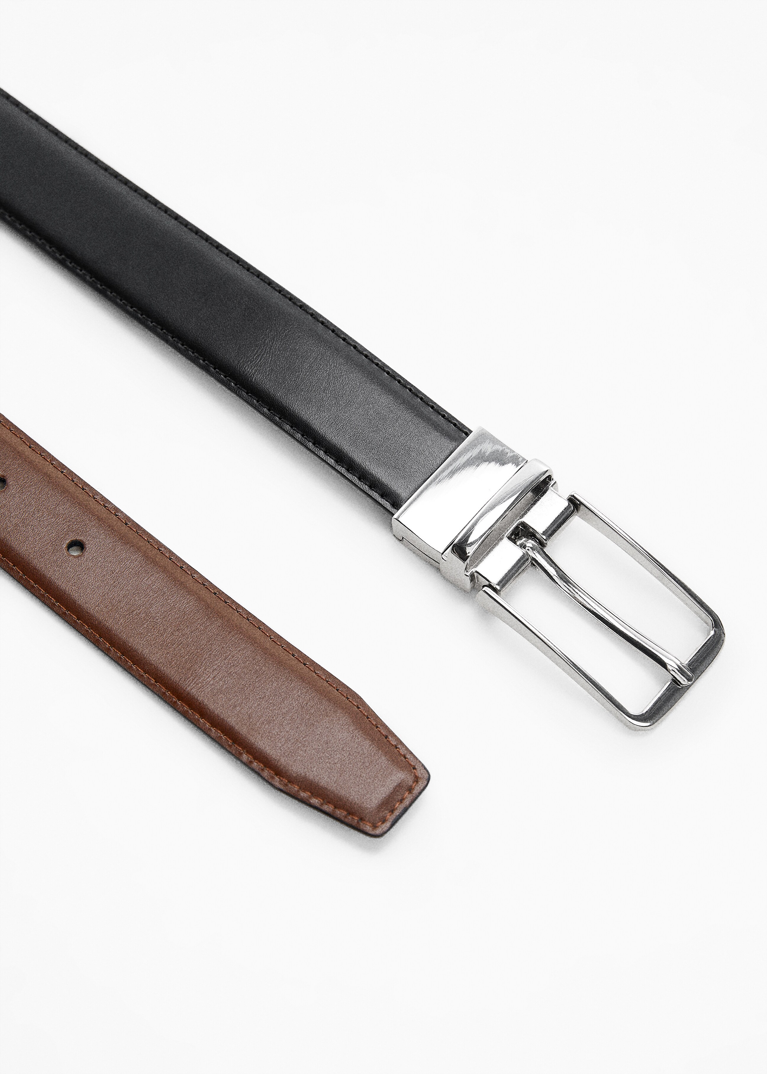 Leather reversible belt - Details of the article 1