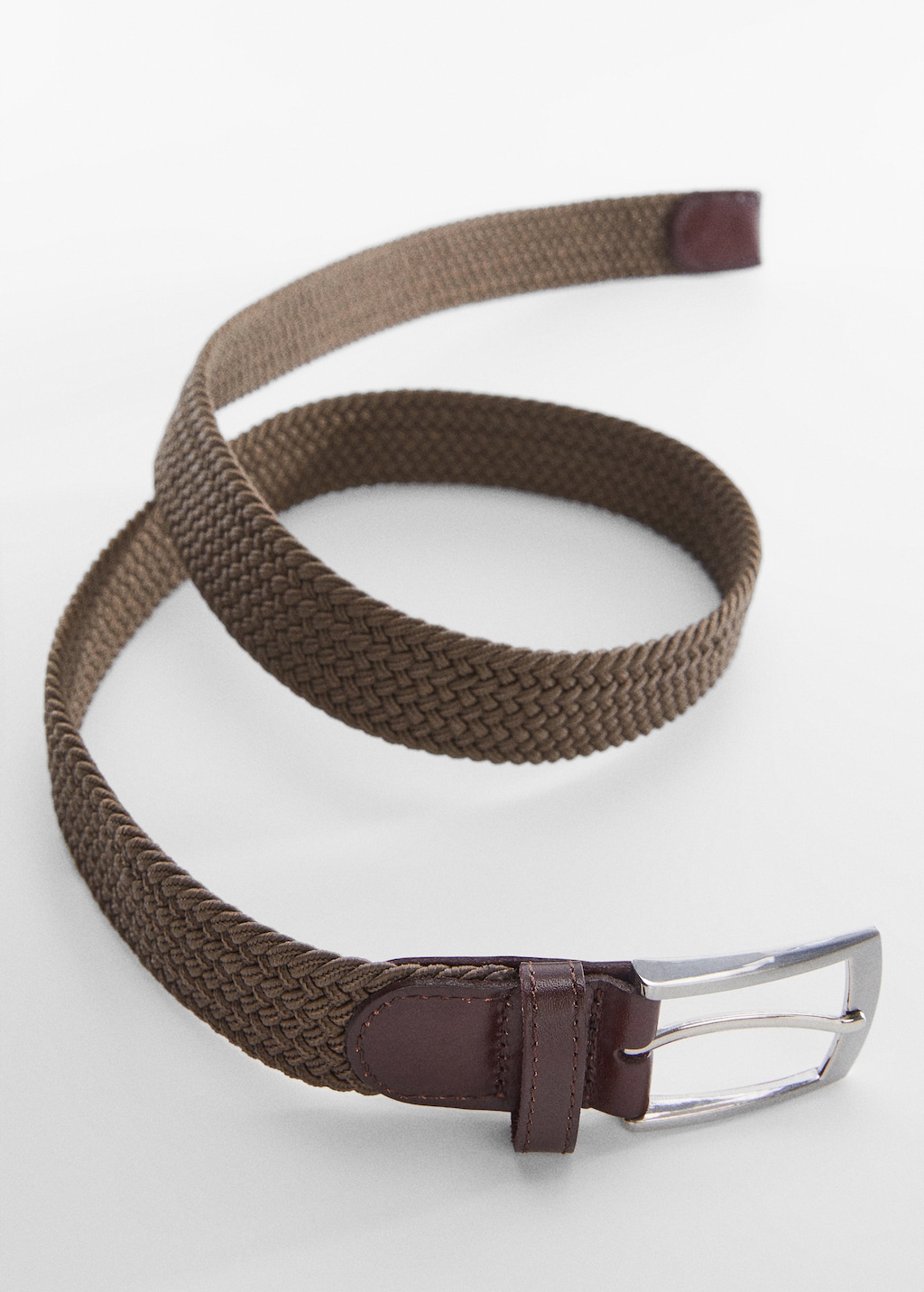 Braided elastic belt Men MANGO OUTLET United Kingdom