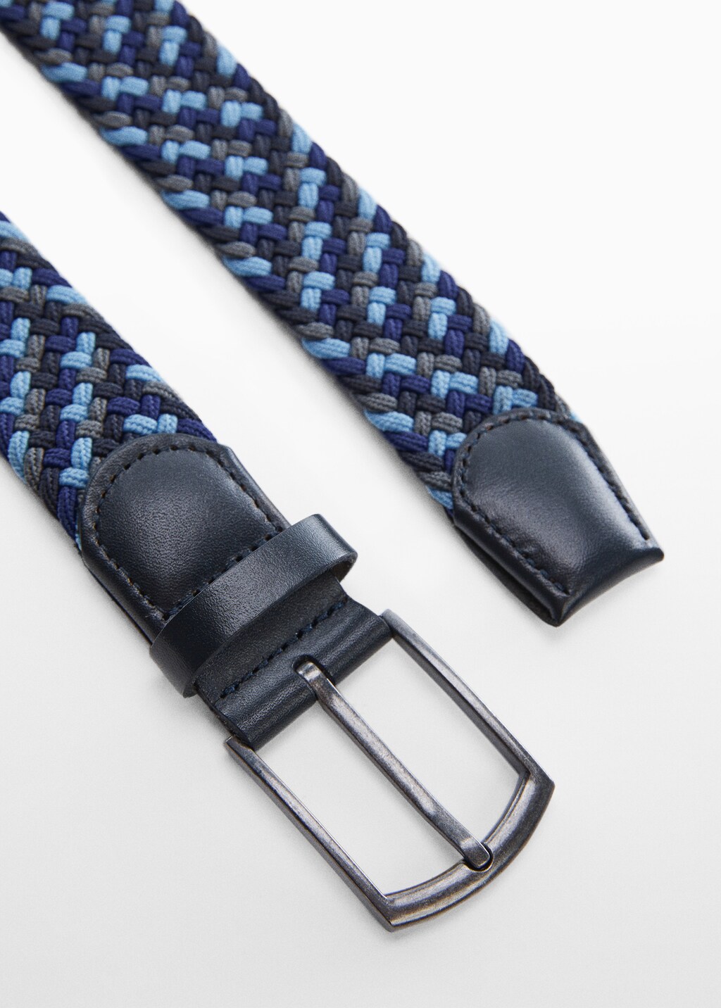 Braided elastic colored belt - Medium plane