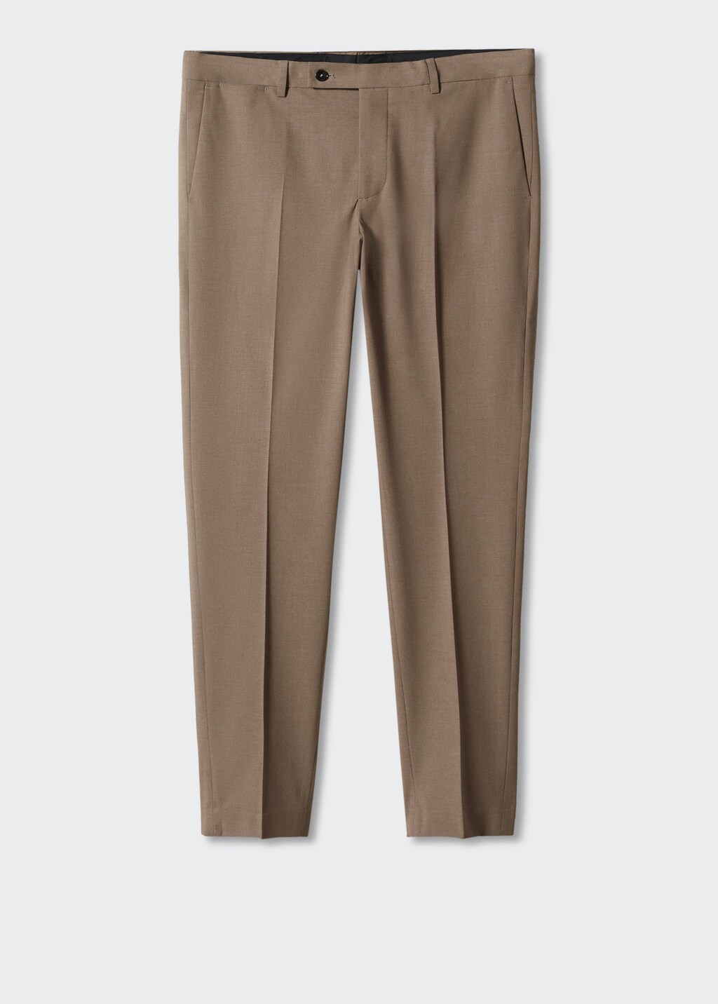 Stretch fabric slim-fit suit trousers - Article without model