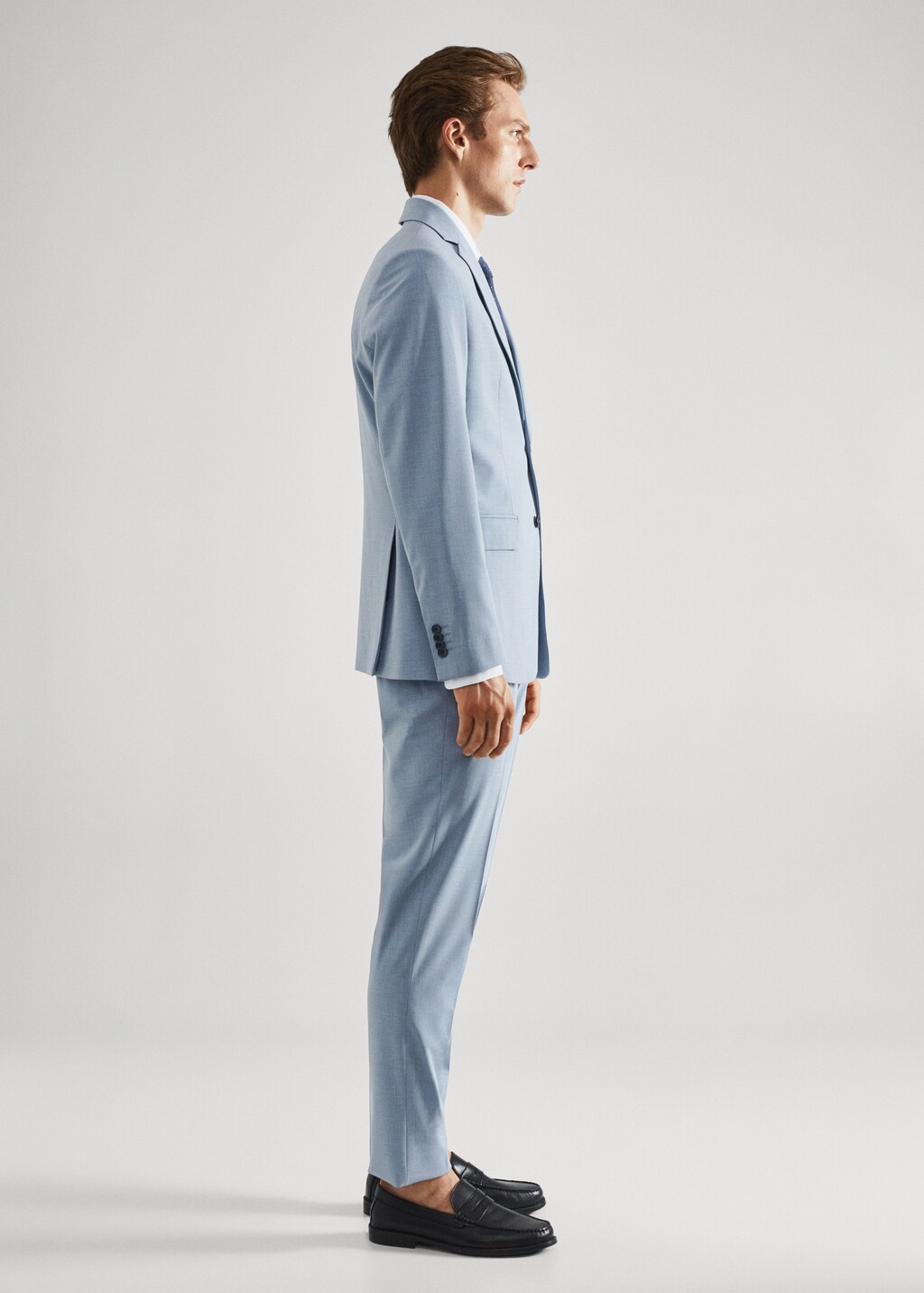 Stretch fabric slim-fit suit jacket - Details of the article 2