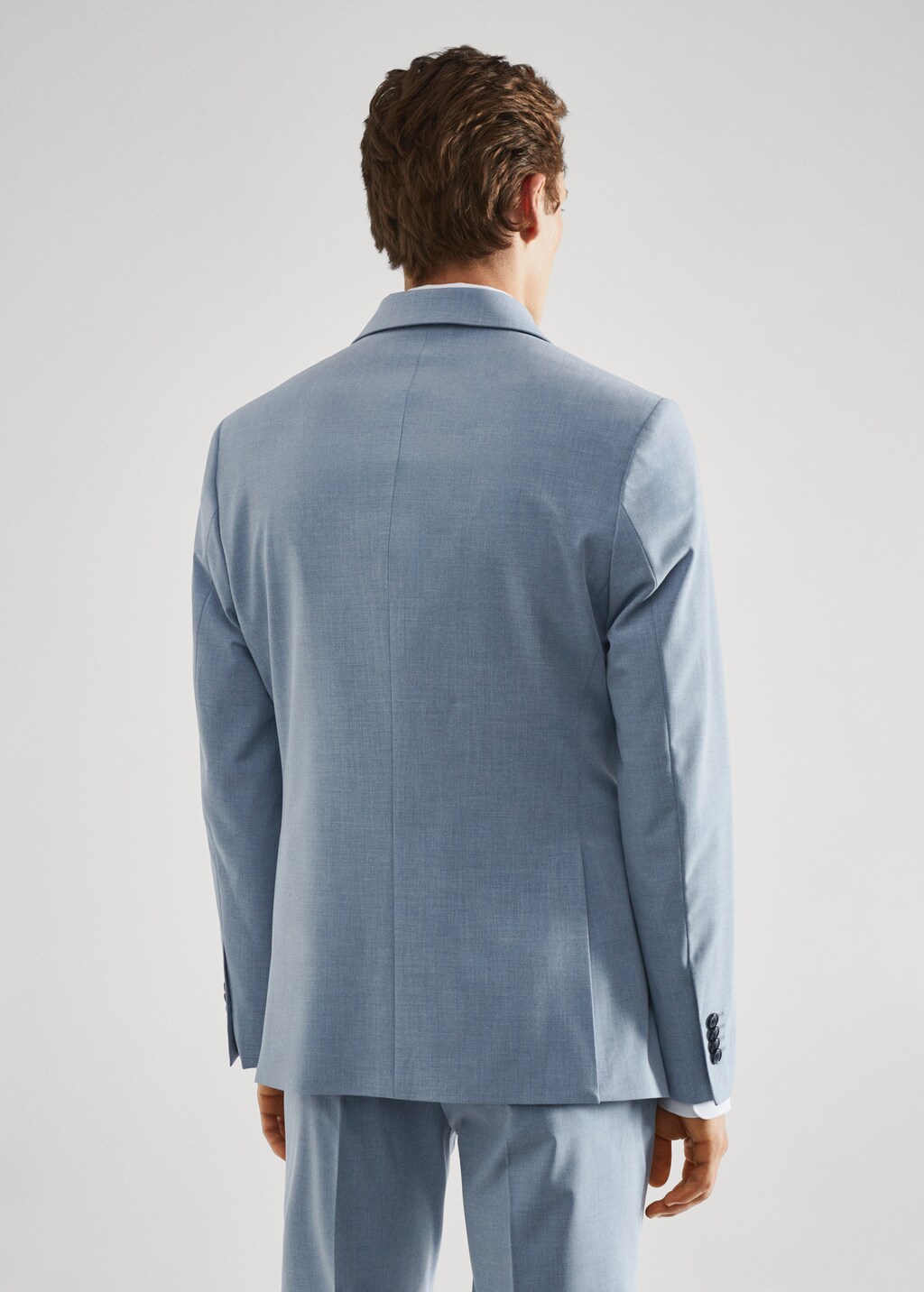 Stretch fabric slim-fit suit jacket - Reverse of the article