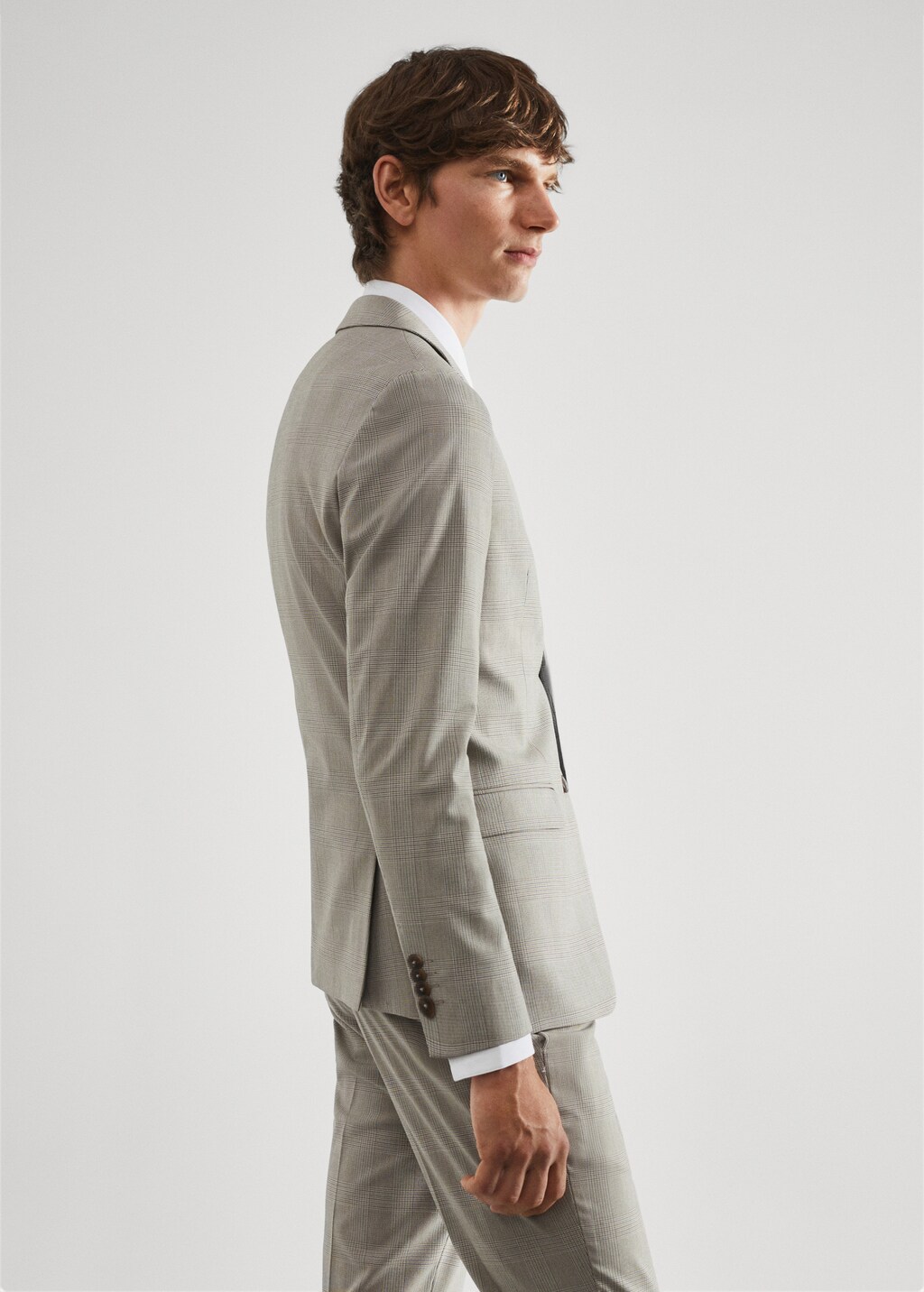 Super slim-fit printed suit jacket  - Details of the article 2