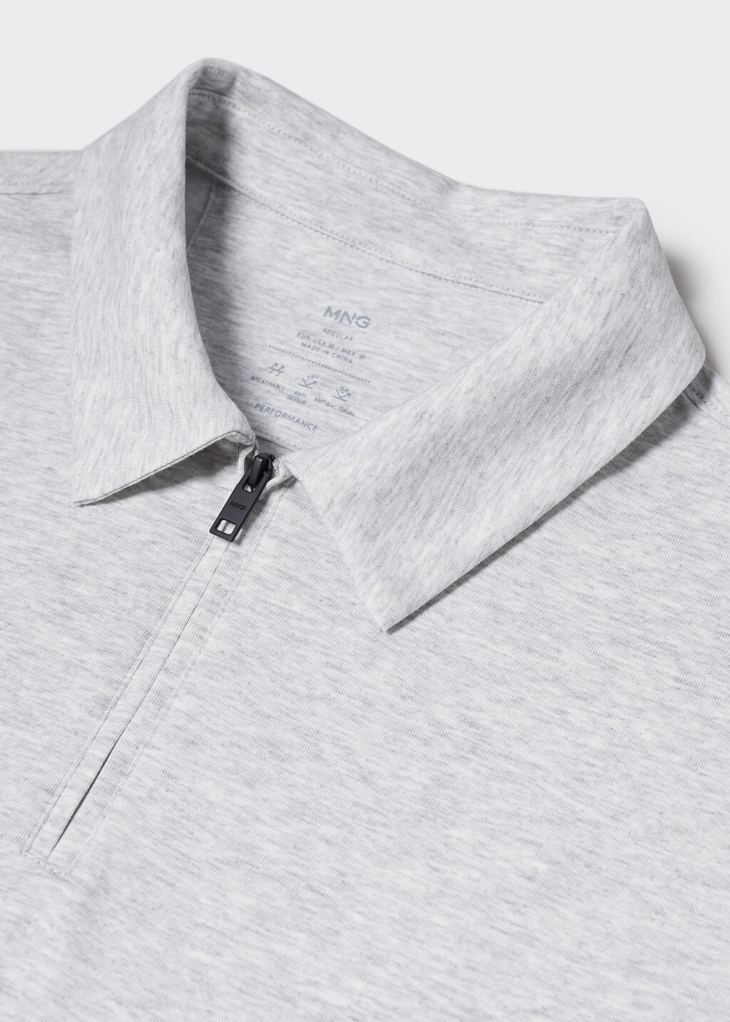 Zip cotton polo shirt - Details of the article 8