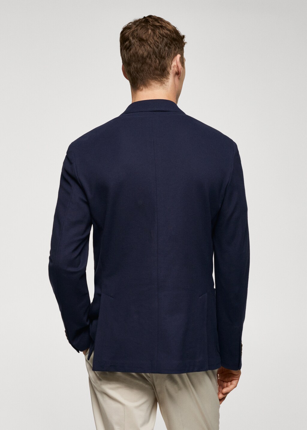 Veste slim fit structurée coton - Verso de l’article