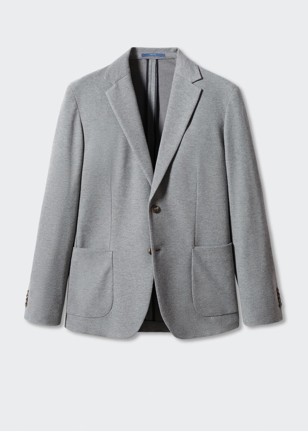 Structured slim fit cotton blazer - Article without model