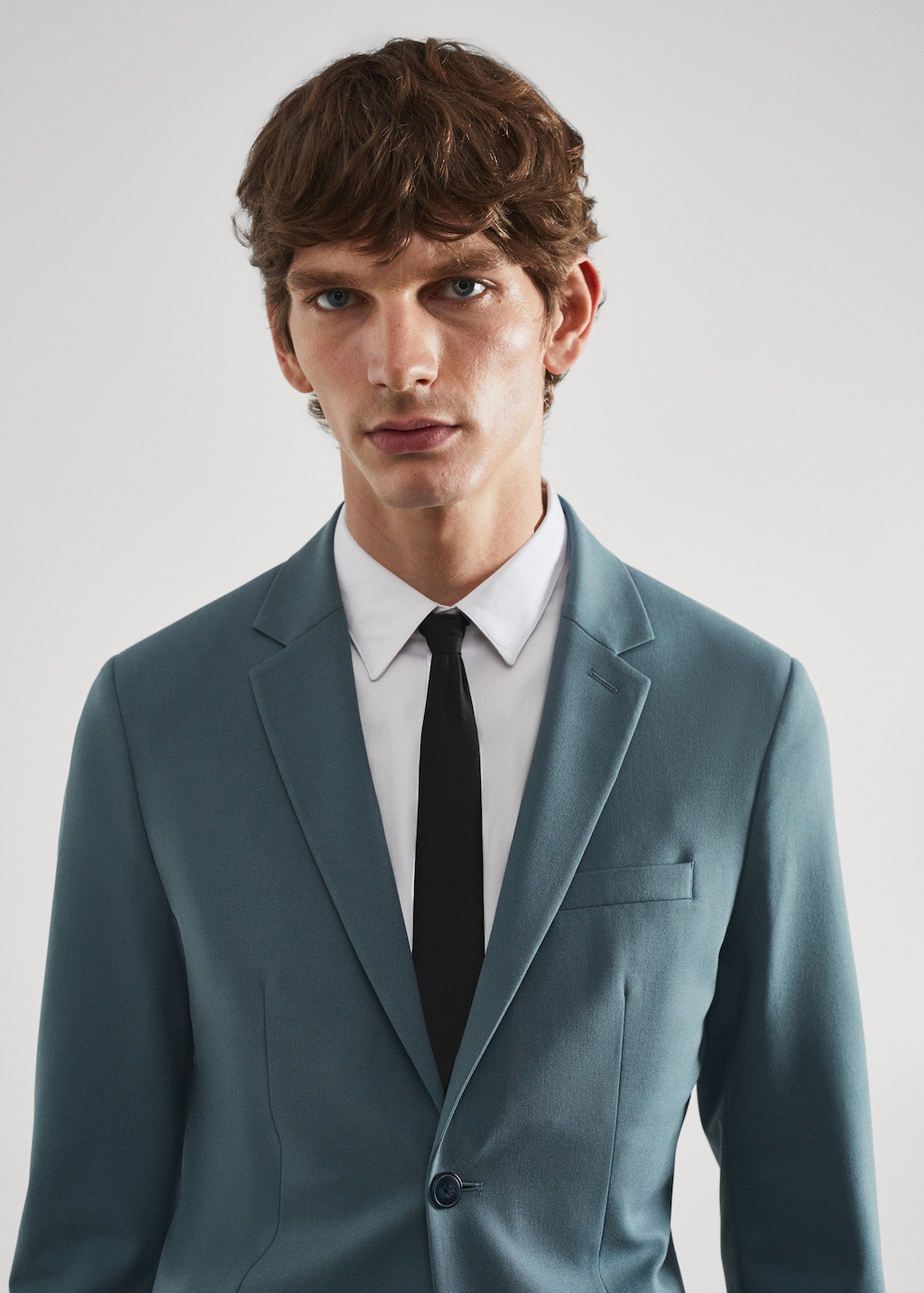 Super slim-fit suit jacket in stretch fabric - Details of the article 1