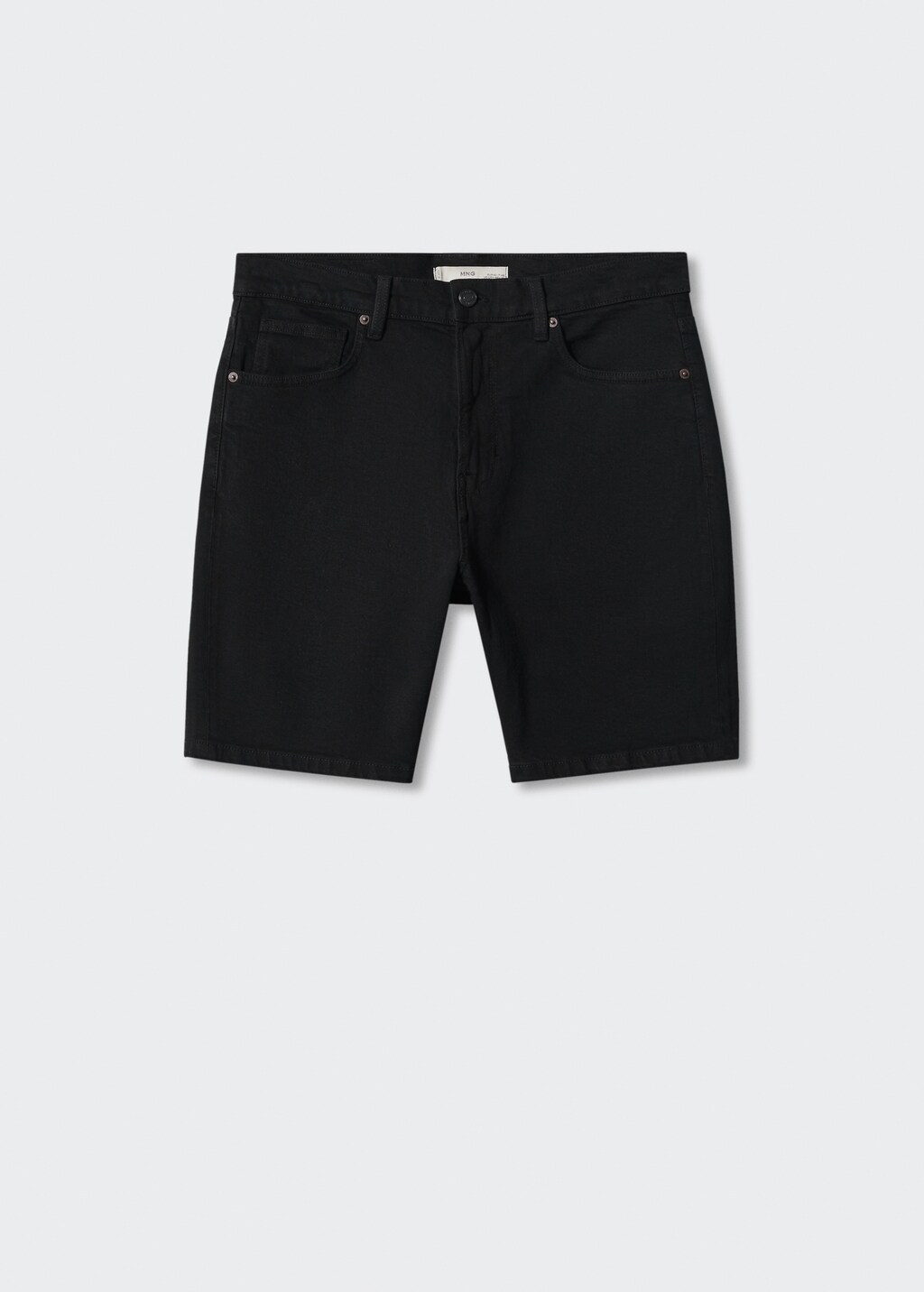 Regular-fit denim bermuda shorts - Article without model