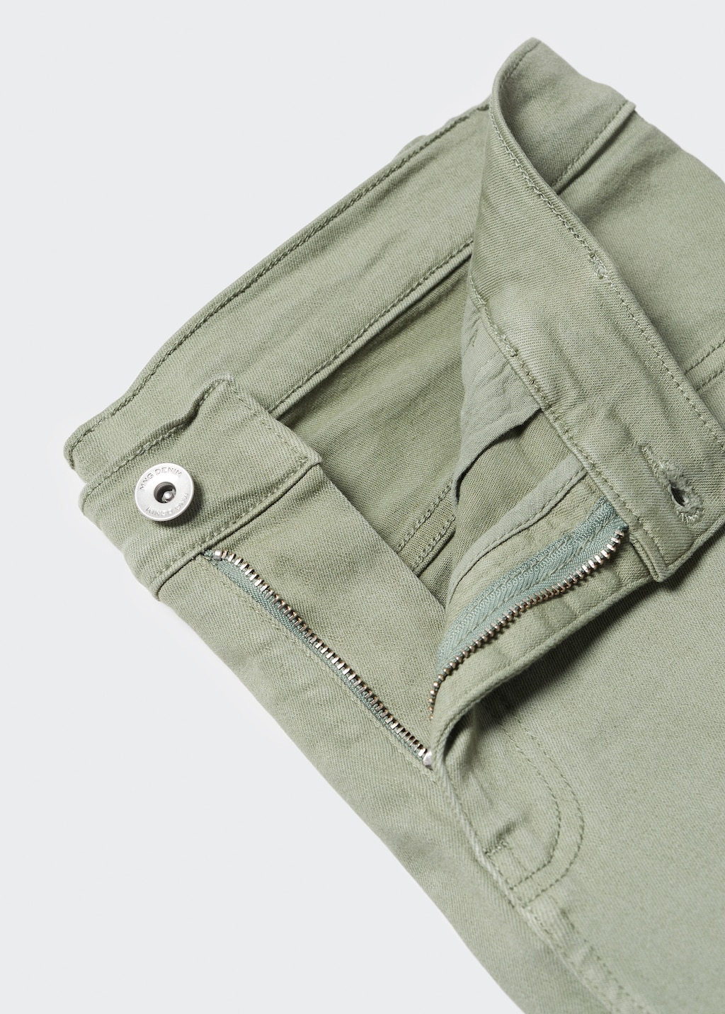 Slim-fit denim bermuda shorts - Details of the article 8