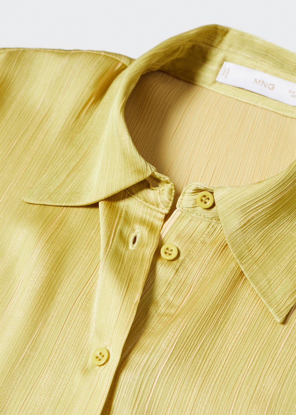 Satin pleated shirt - Details of the article 8