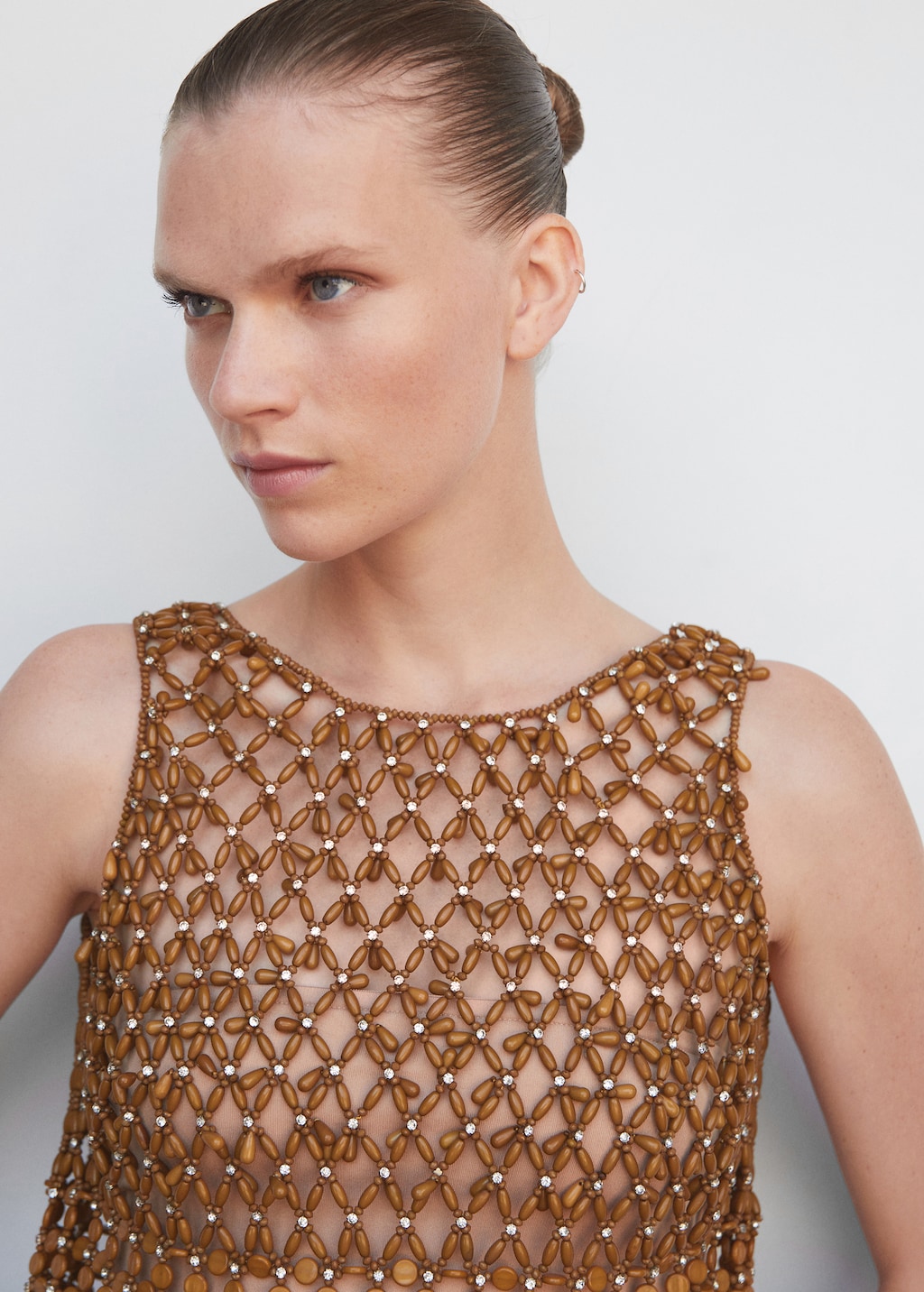 Beaded open-work top - Details of the article 1