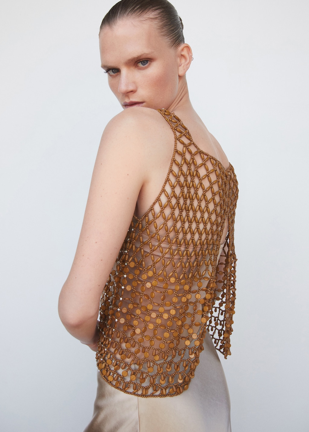 Beaded open-work top - Details of the article 6