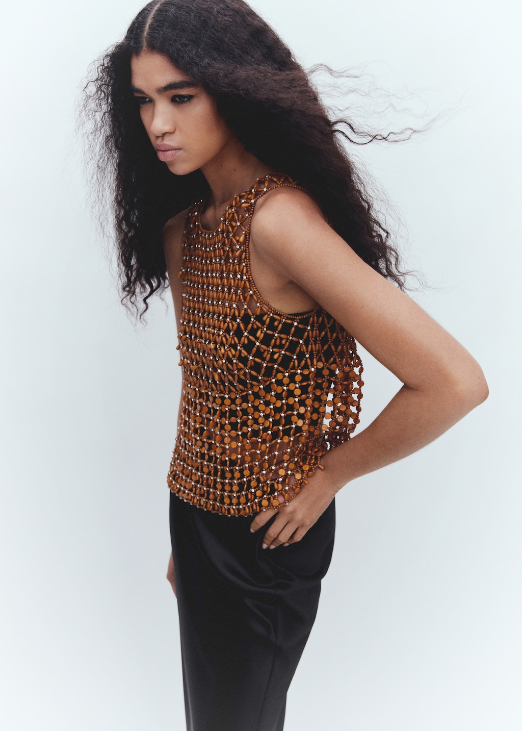 Beaded open-work top - Details of the article 7