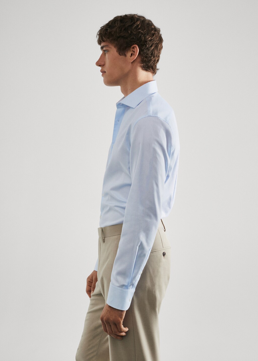 Slim fit structured suit shirt - Details of the article 2