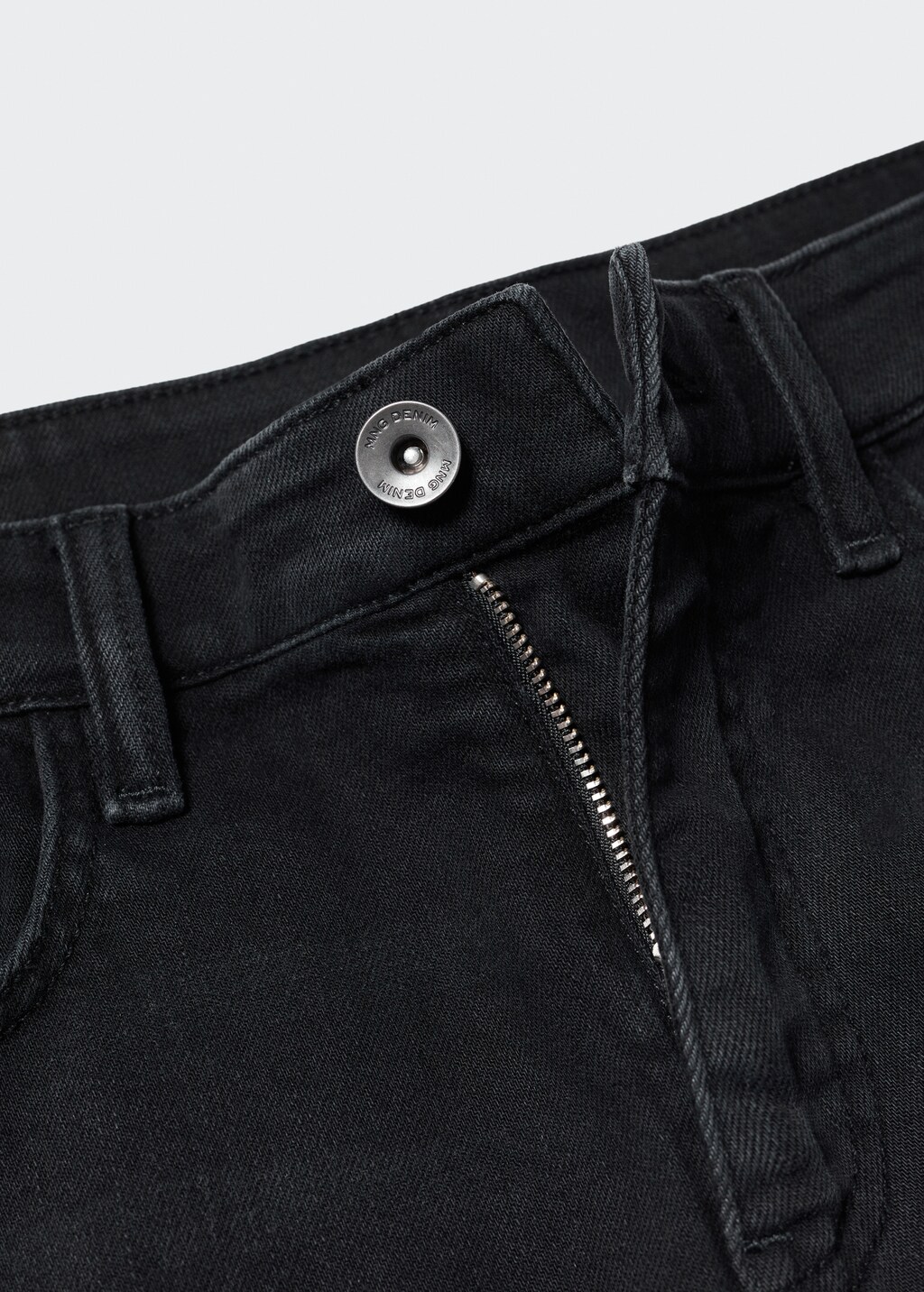 Slim-fit denim bermuda shorts - Details of the article 8