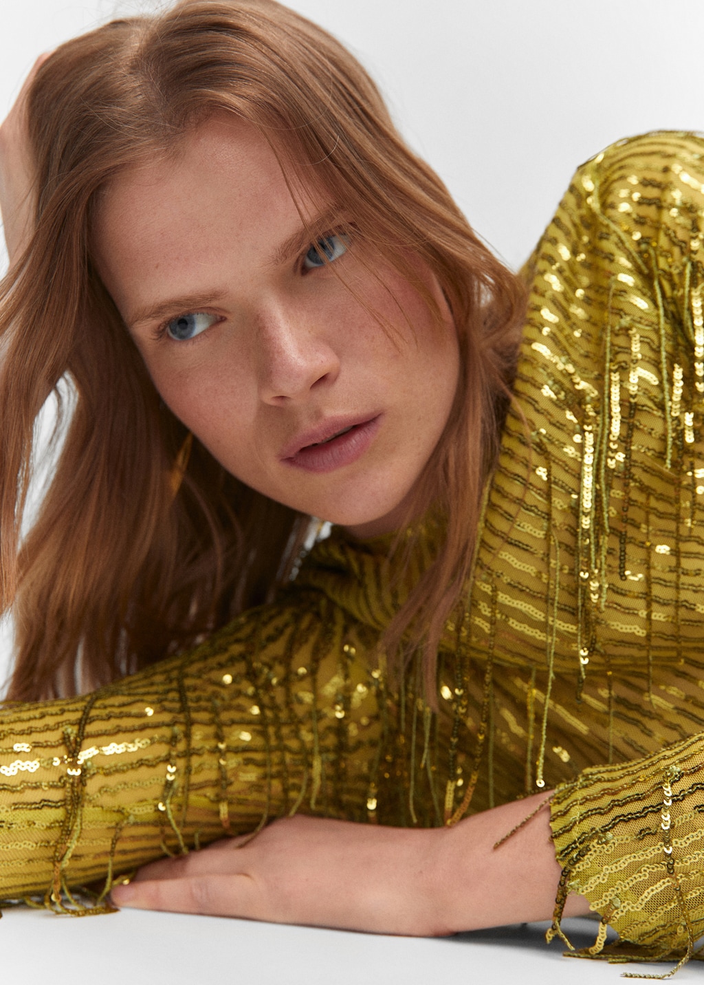 Metallic fringed dress - Details of the article 1