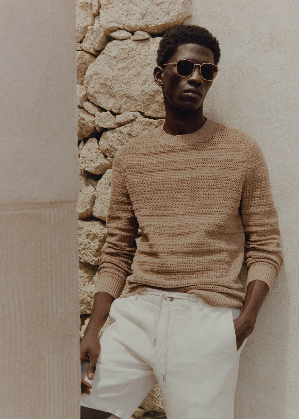 Openwork cotton sweater - Details of the article 5