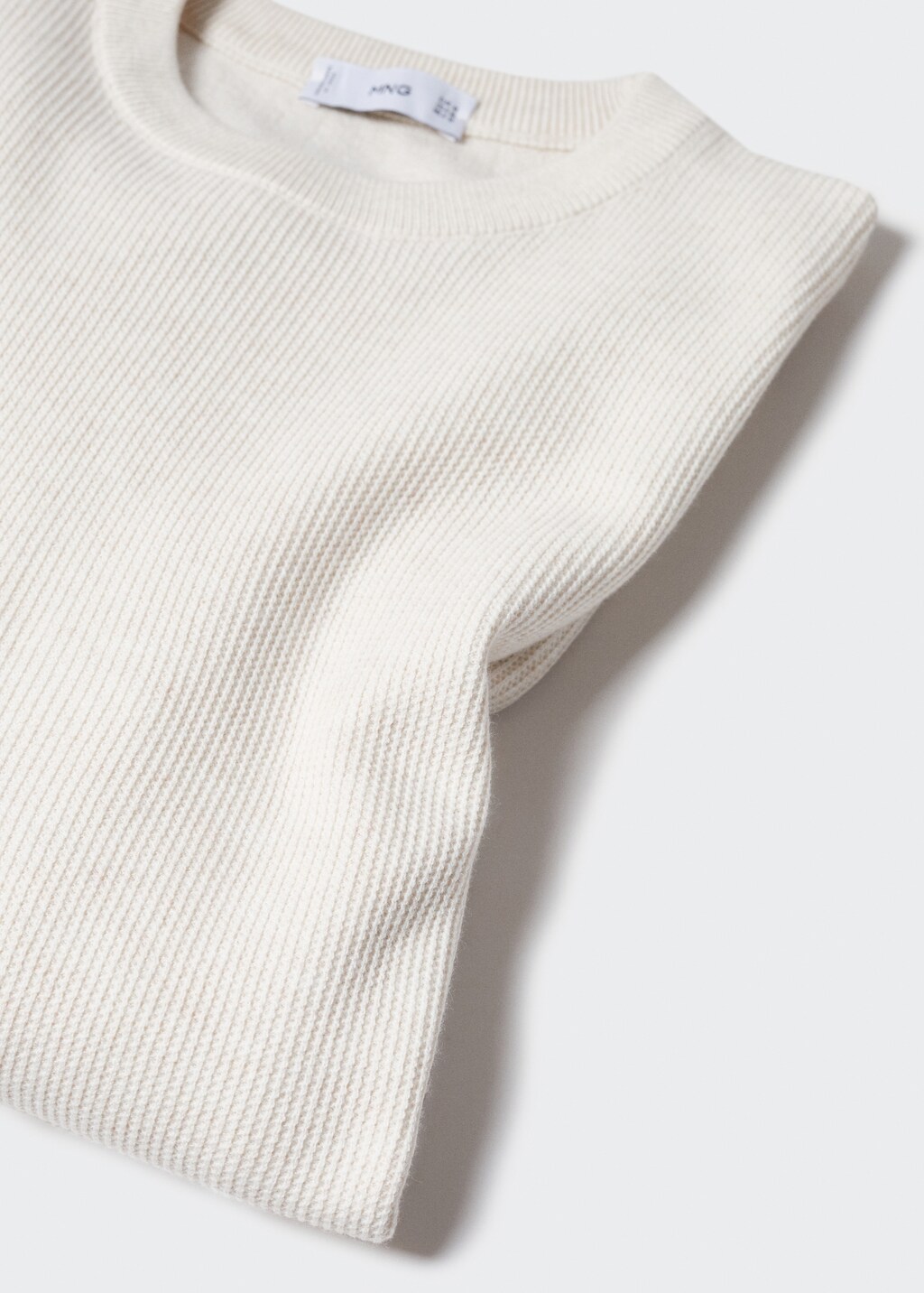 Structured cotton sweater - Details of the article 8