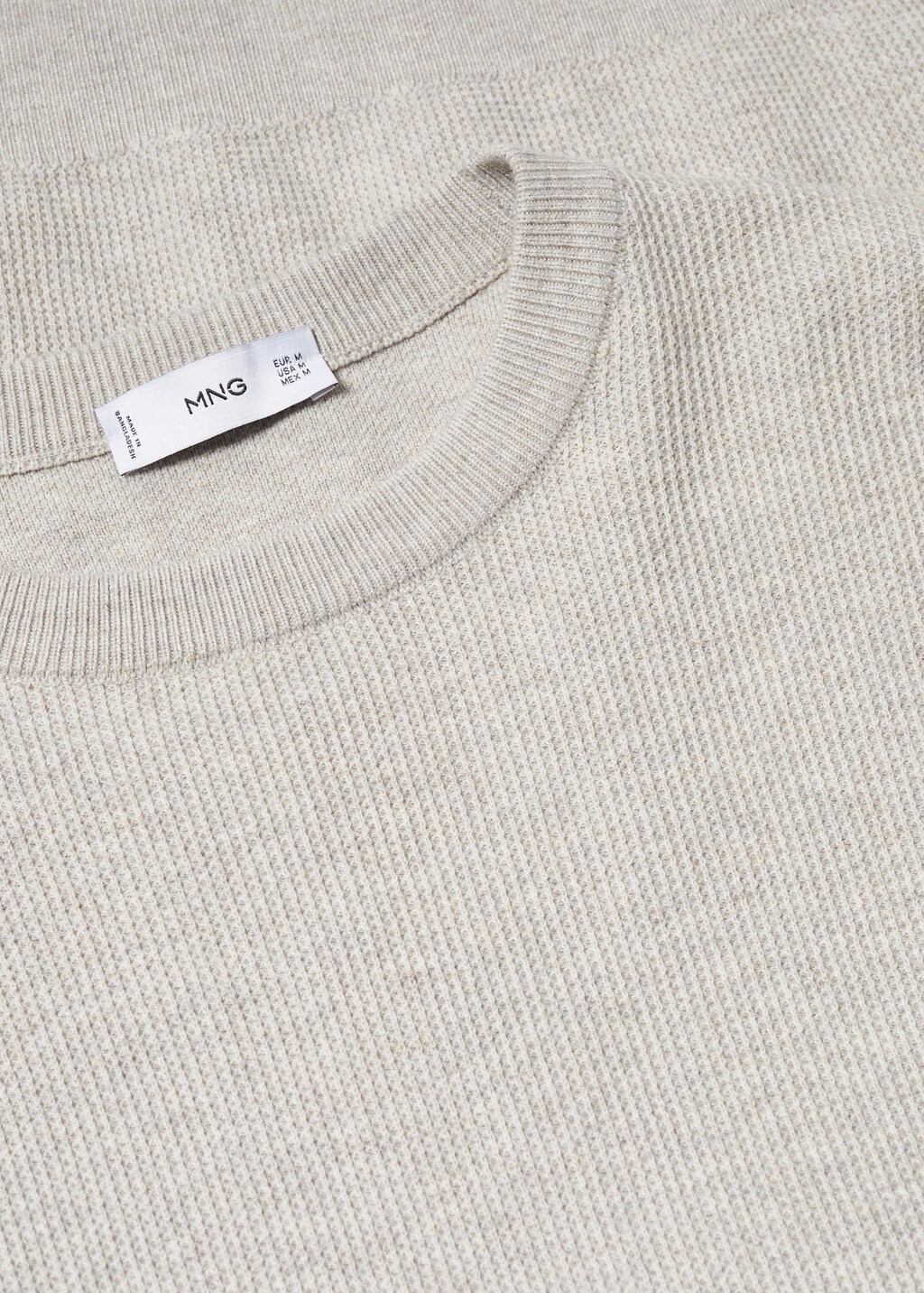 Structured cotton sweater - Details of the article 8