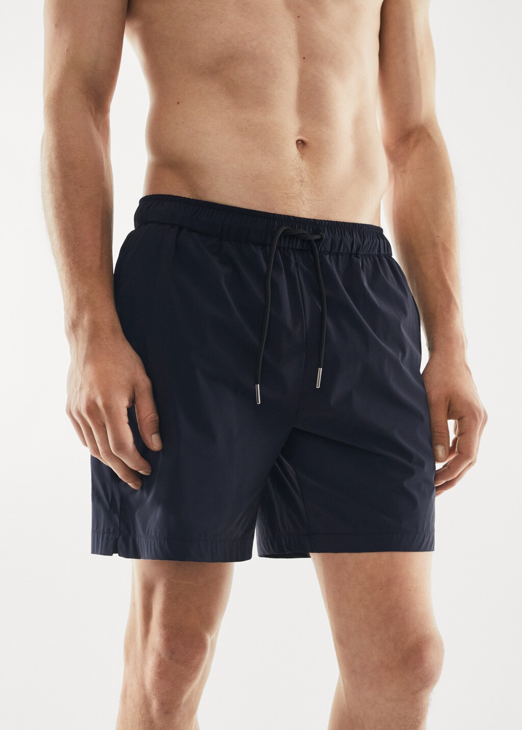 Cord plain swimming trunks - Details of the article 1