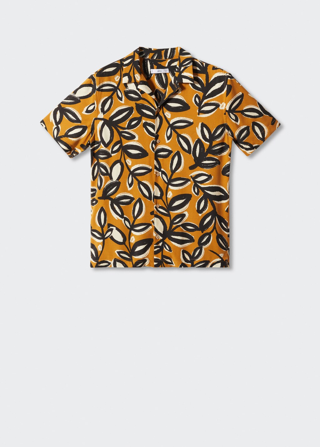 Flowing leaf-print shirt - Article without model