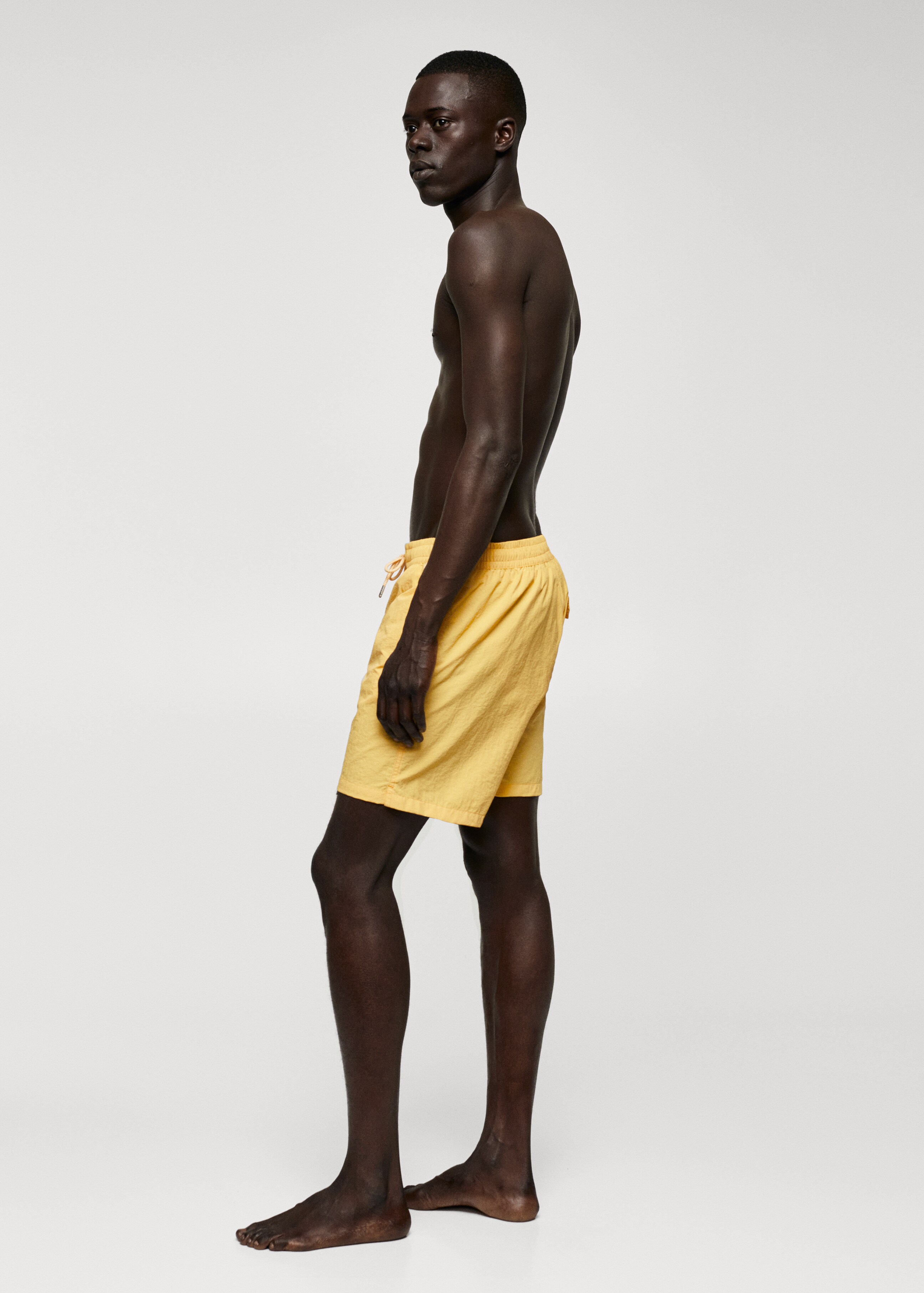 Cord plain swimming trunks - Details of the article 2