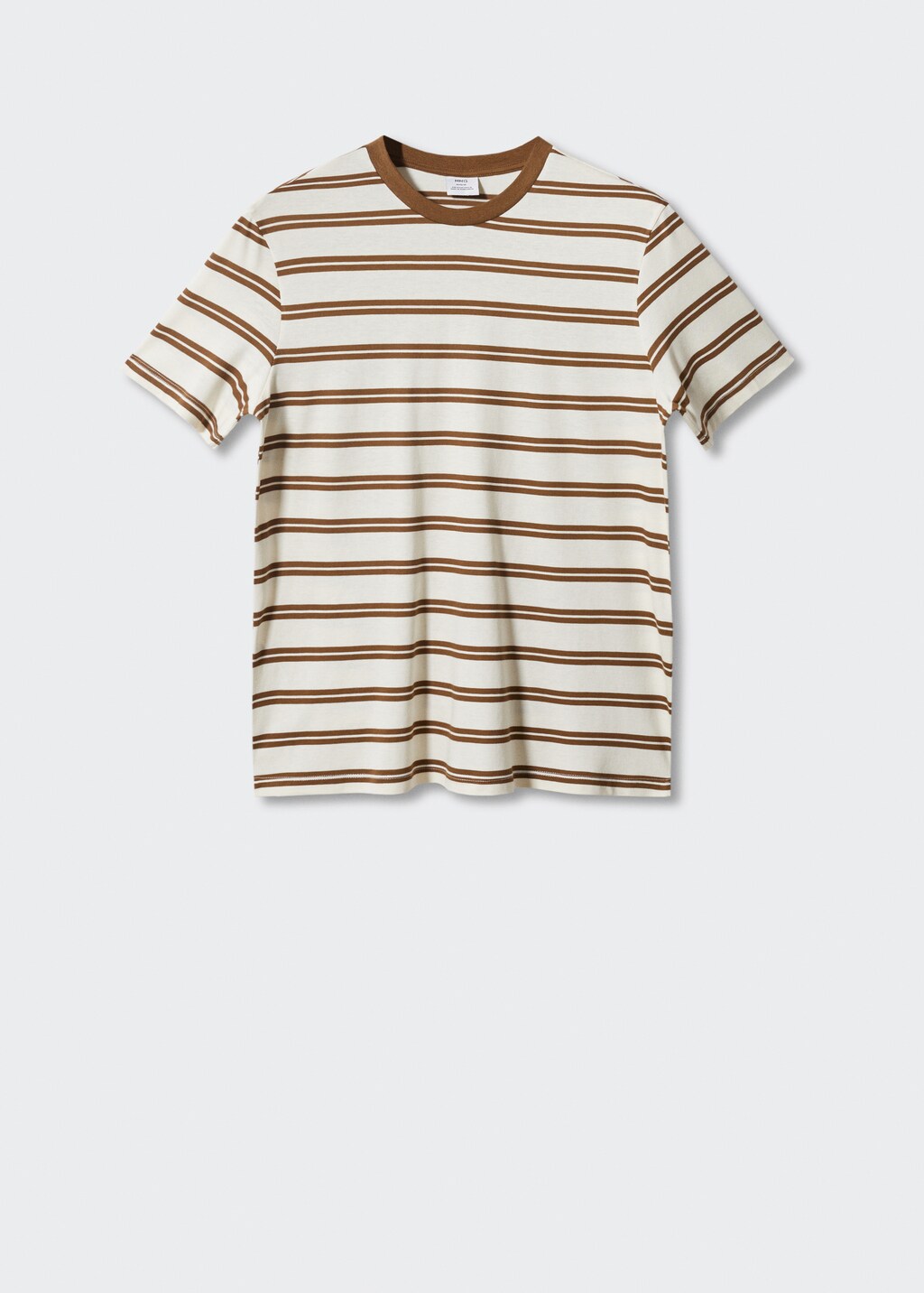 Striped modal cotton knitted t-shirt - Article without model