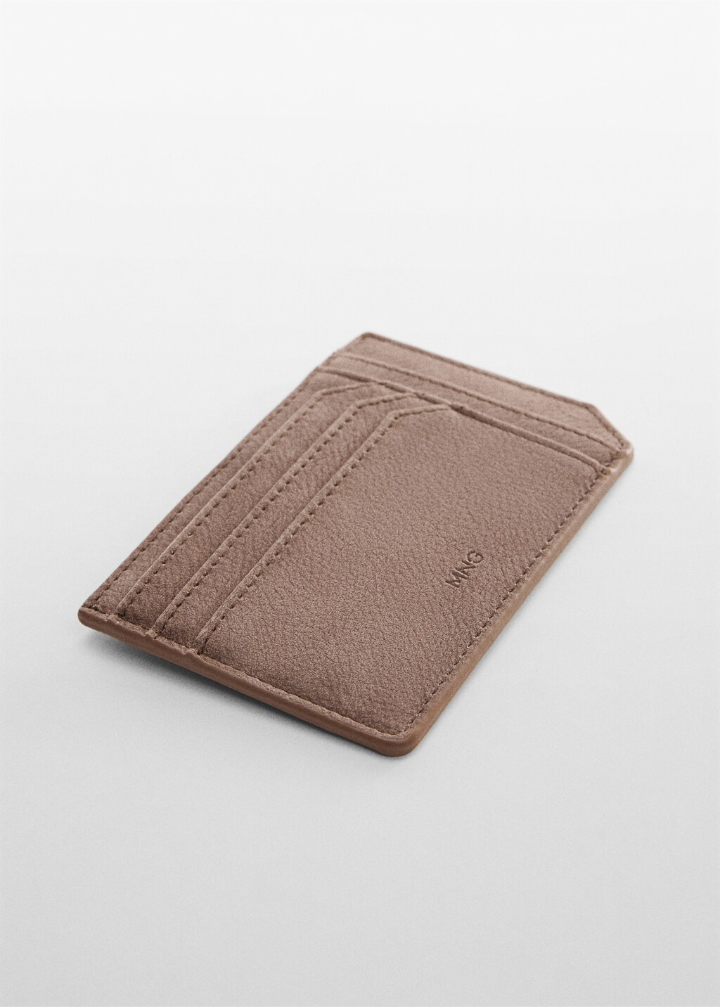 Anti-contactless leather-effect card holder - Medium plane