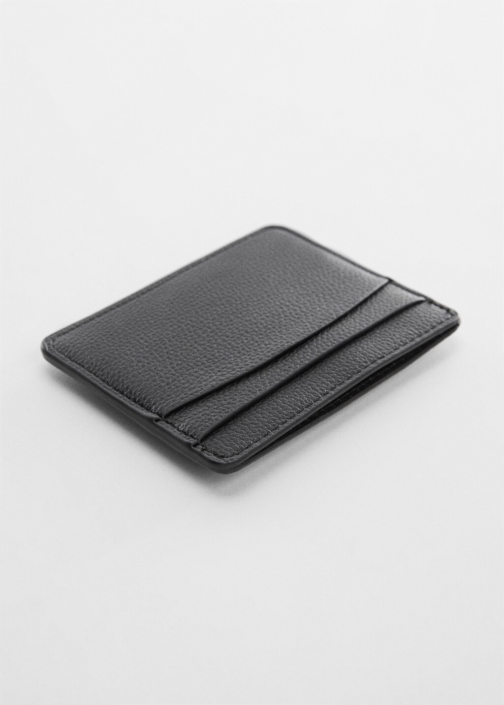 Anti-contactless leather-effect card holder - Medium plane