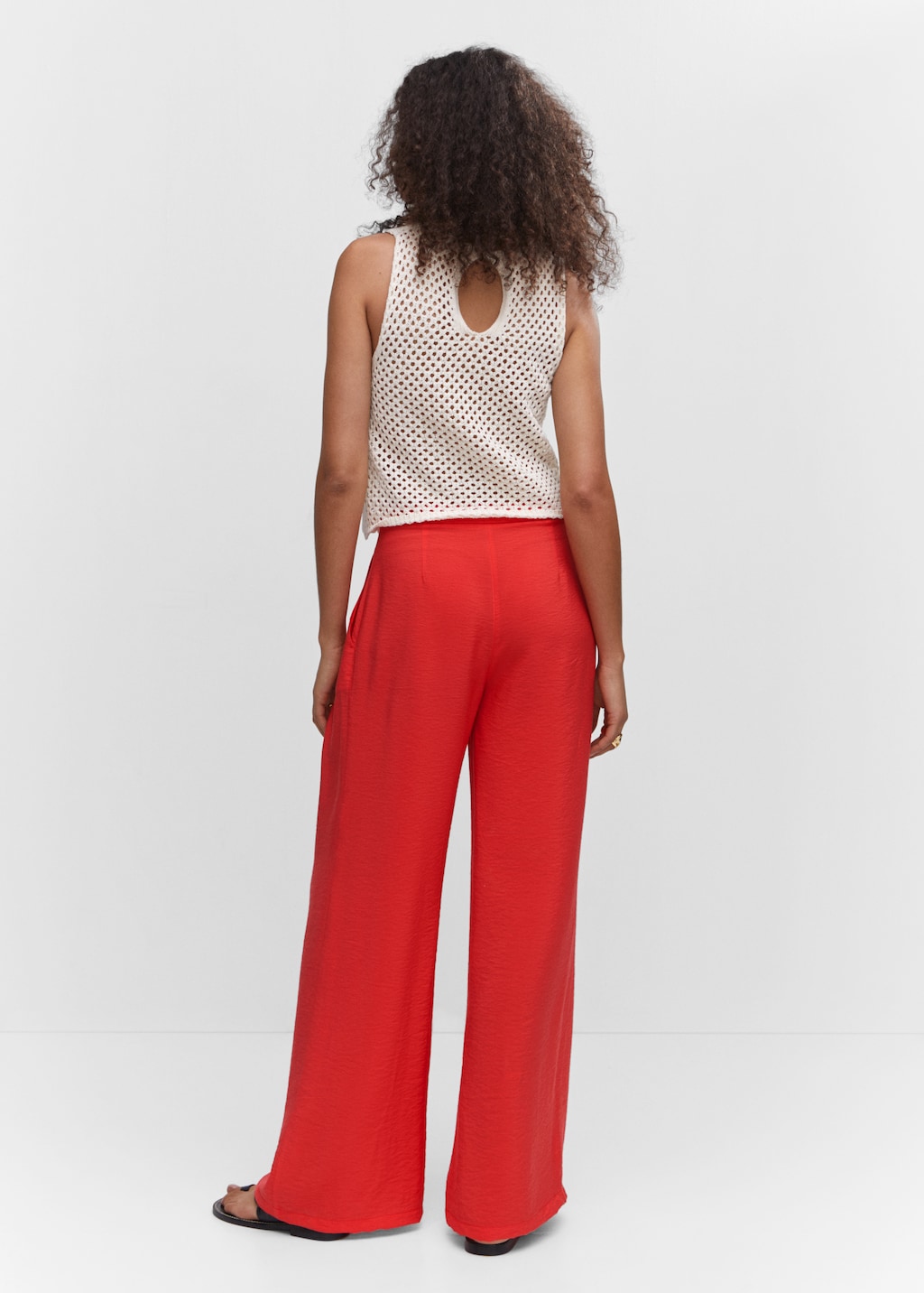 High-rise wideleg trousers - Reverse of the article