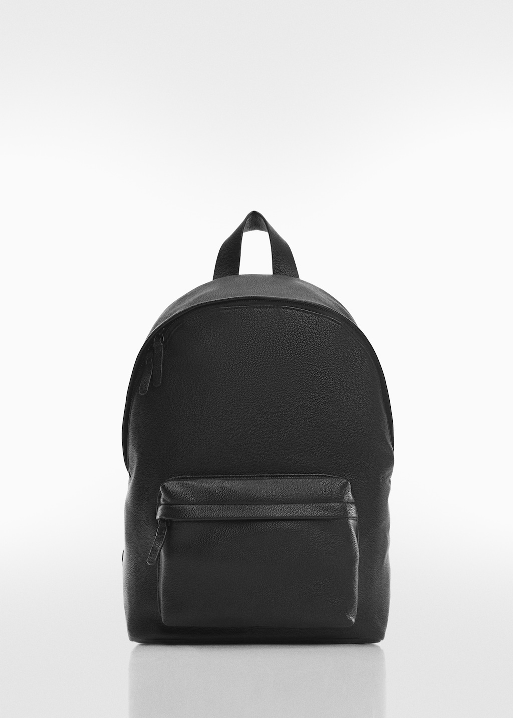 Faux leather backpack men on sale