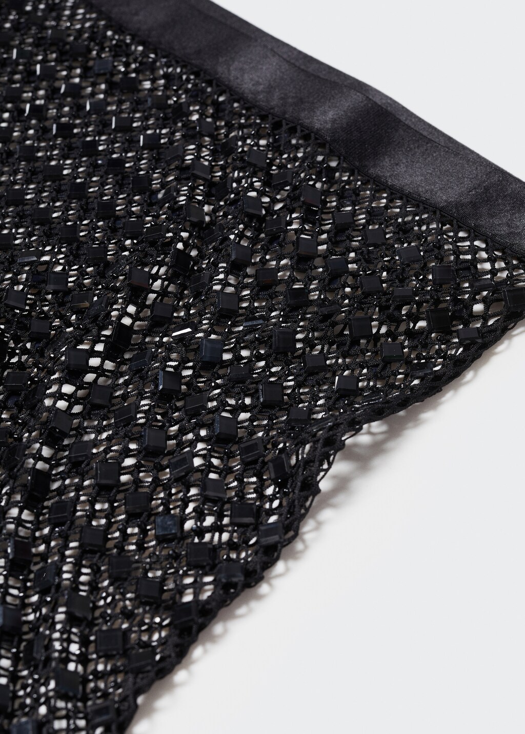 Rhinestone mesh skirt - Details of the article 8