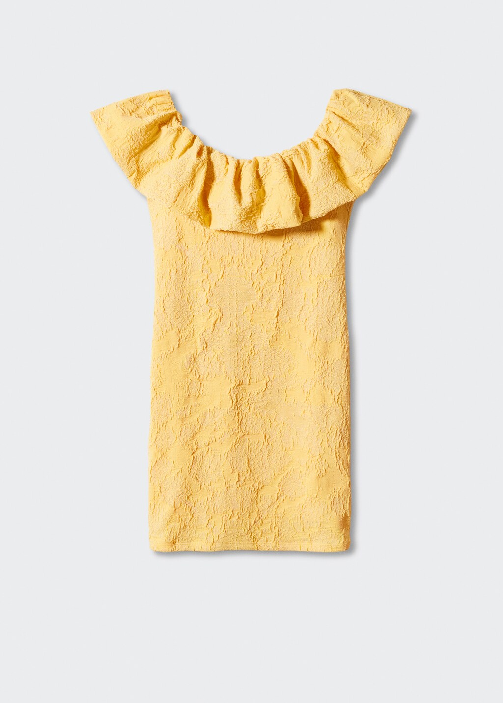 Textured ruffled dress - Article without model