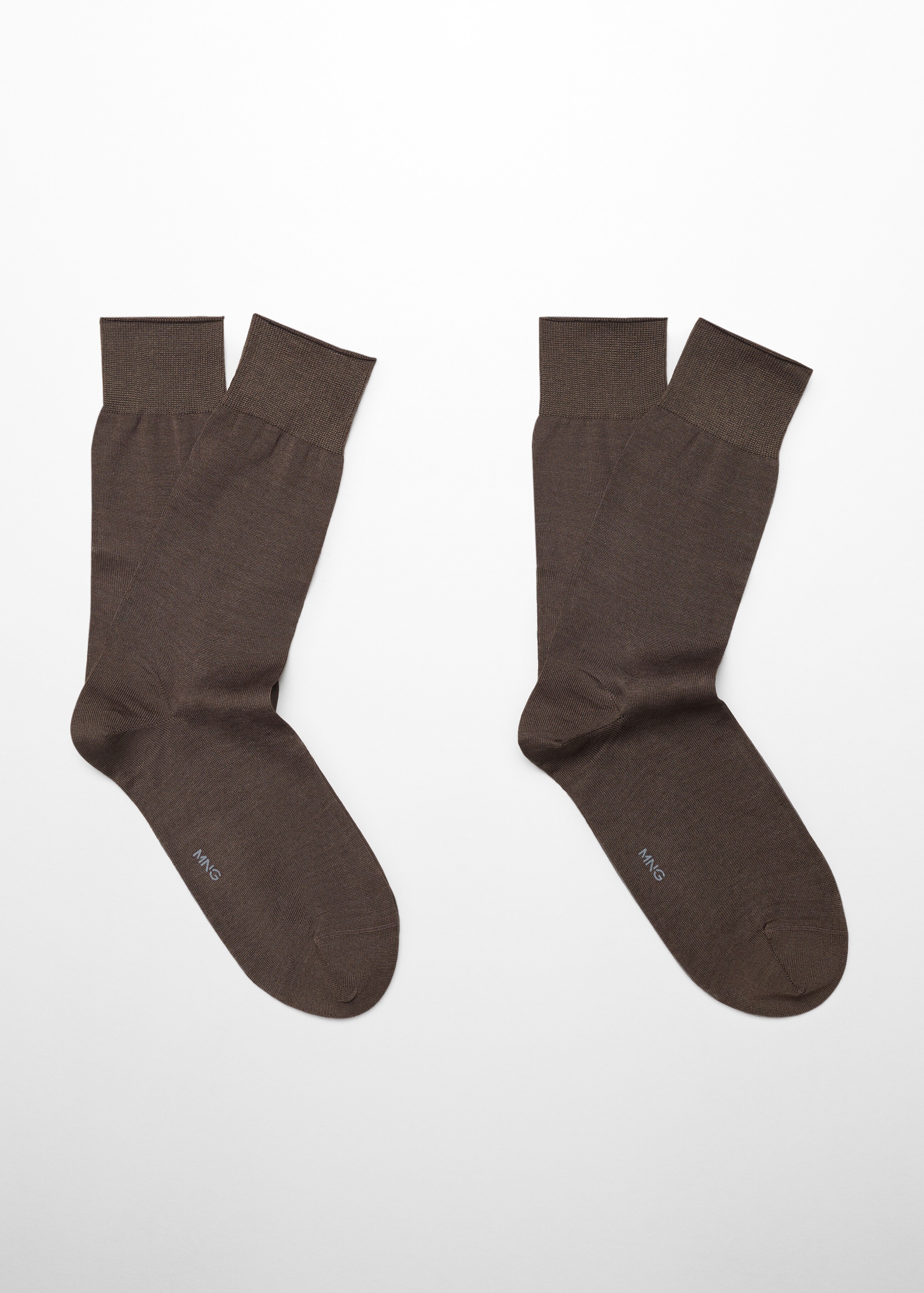 100% pamut, egyszínű zokni 2 db-os csomagban - Termék modell nélkül
