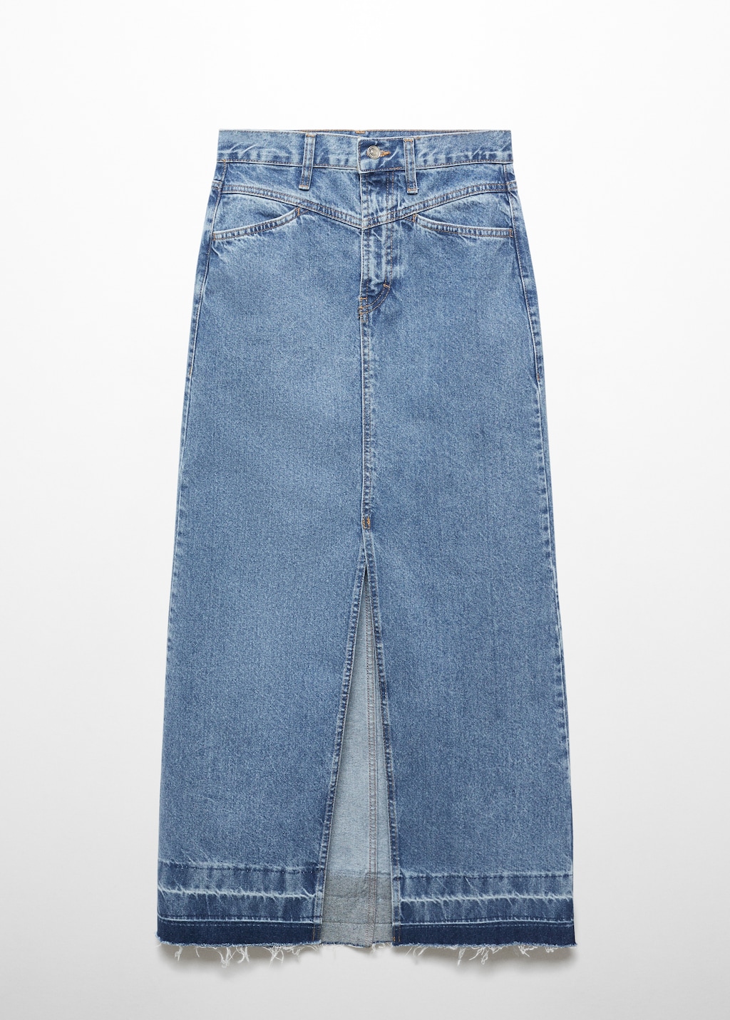 Long denim skirt - Article without model