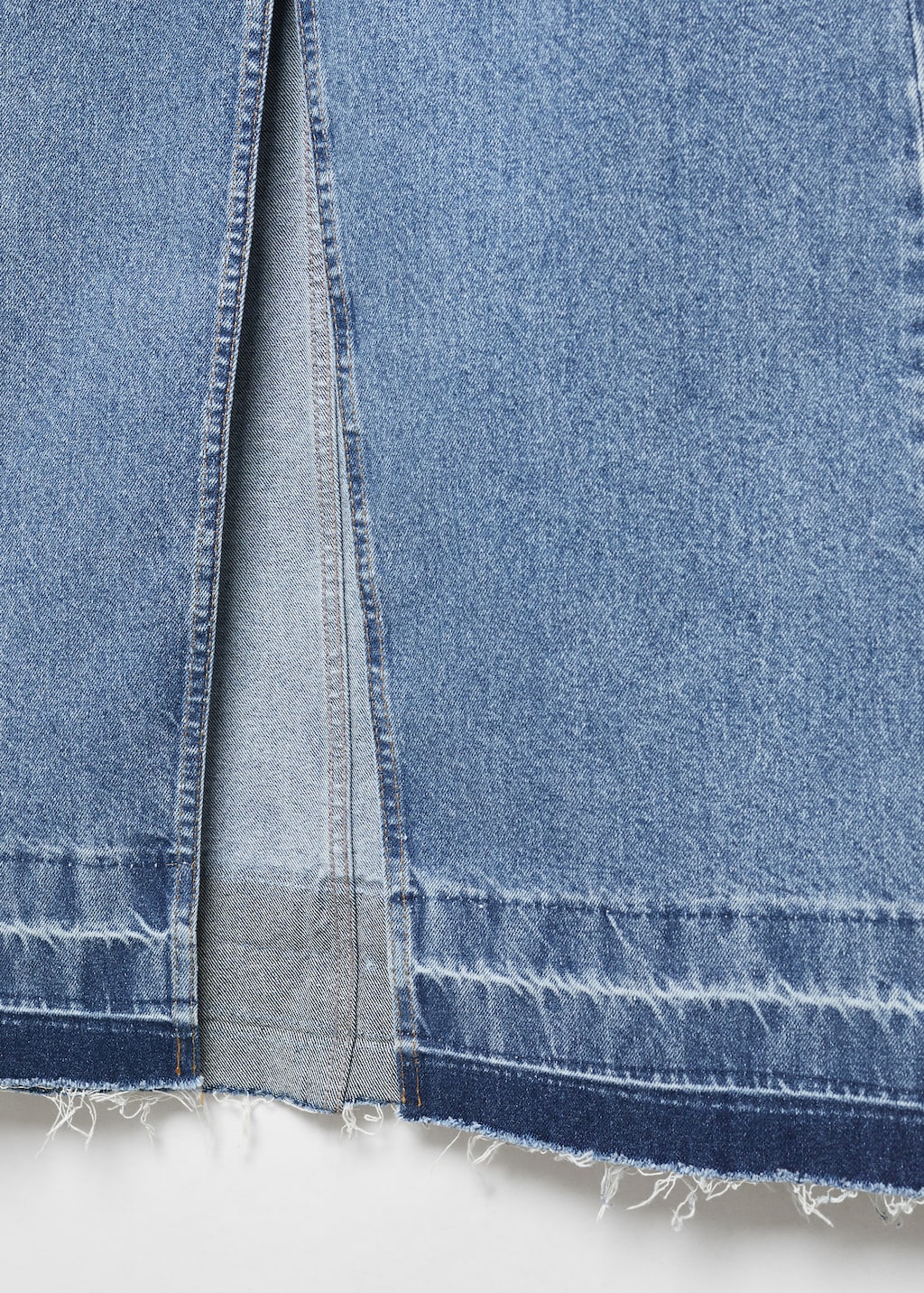 Long denim skirt - Details of the article 8