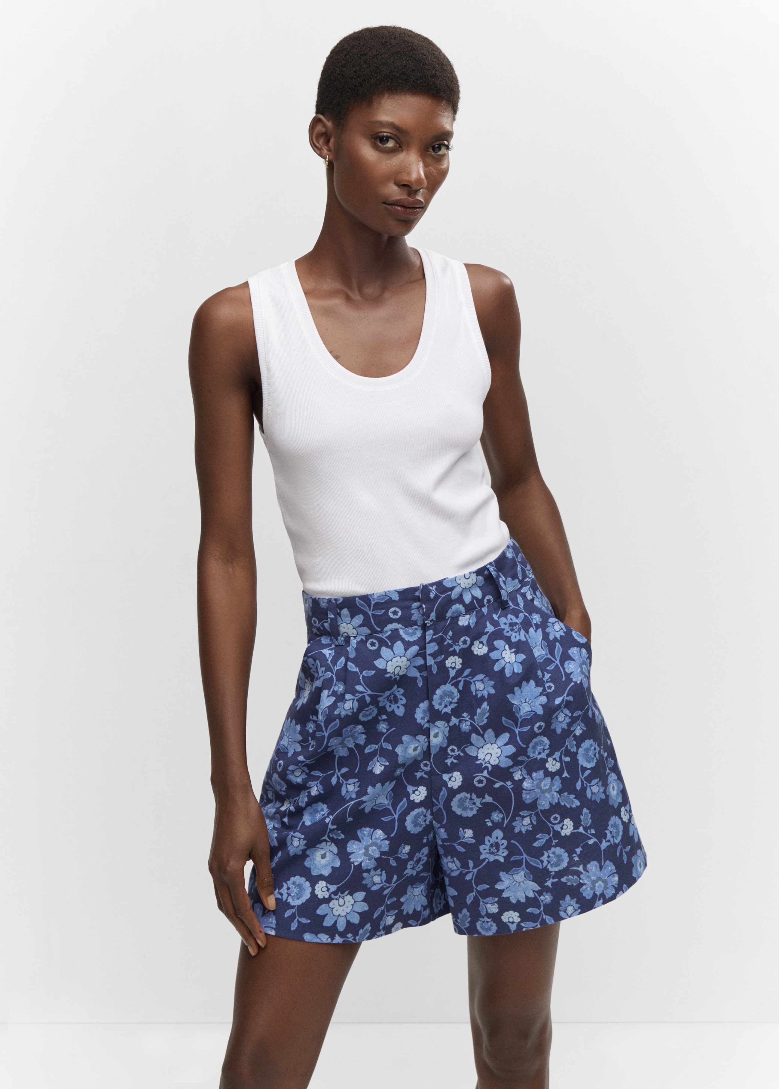 Floral-print shorts - Medium plane