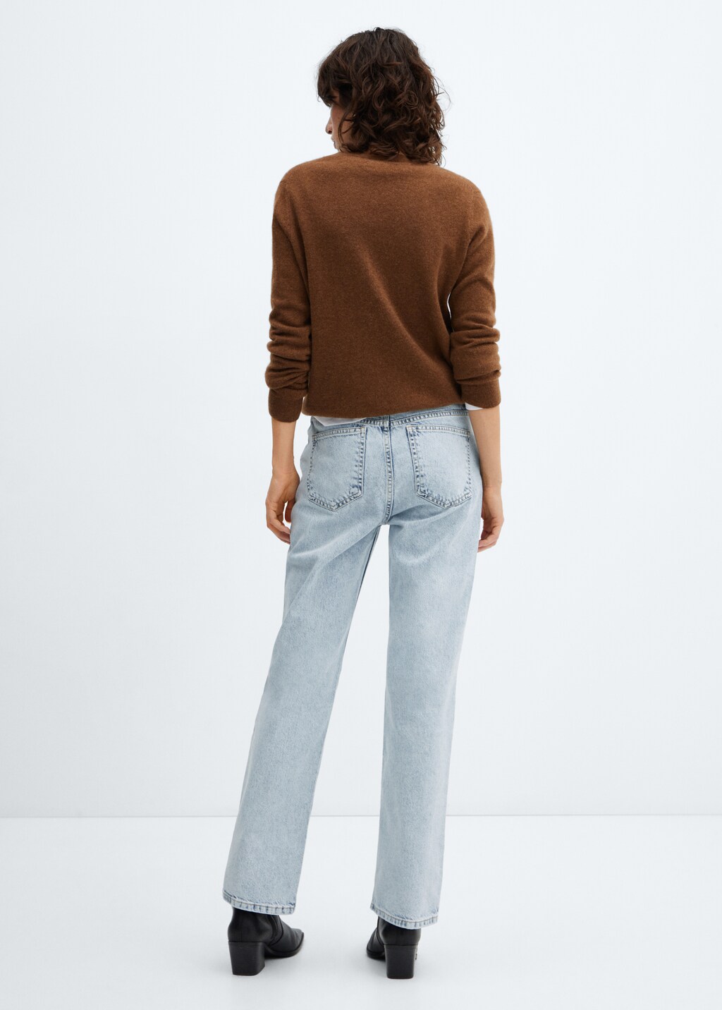 Mid-rise straight jeans - Reverse of the article